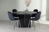 Matilda Matbord med Polar Stolarna – Bord: ⌀130 Stol: 52x90x45