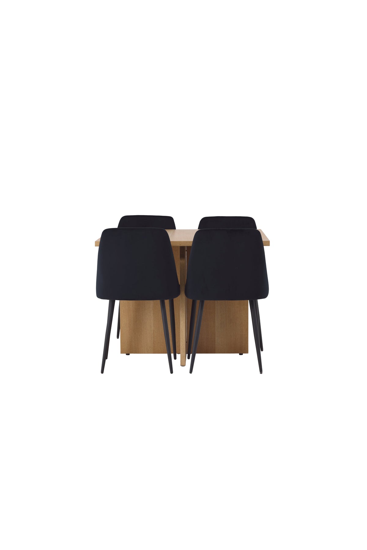 Leo Matbord med Night Stolarna – Bord: 75x100x100 Stol: 56x87x49