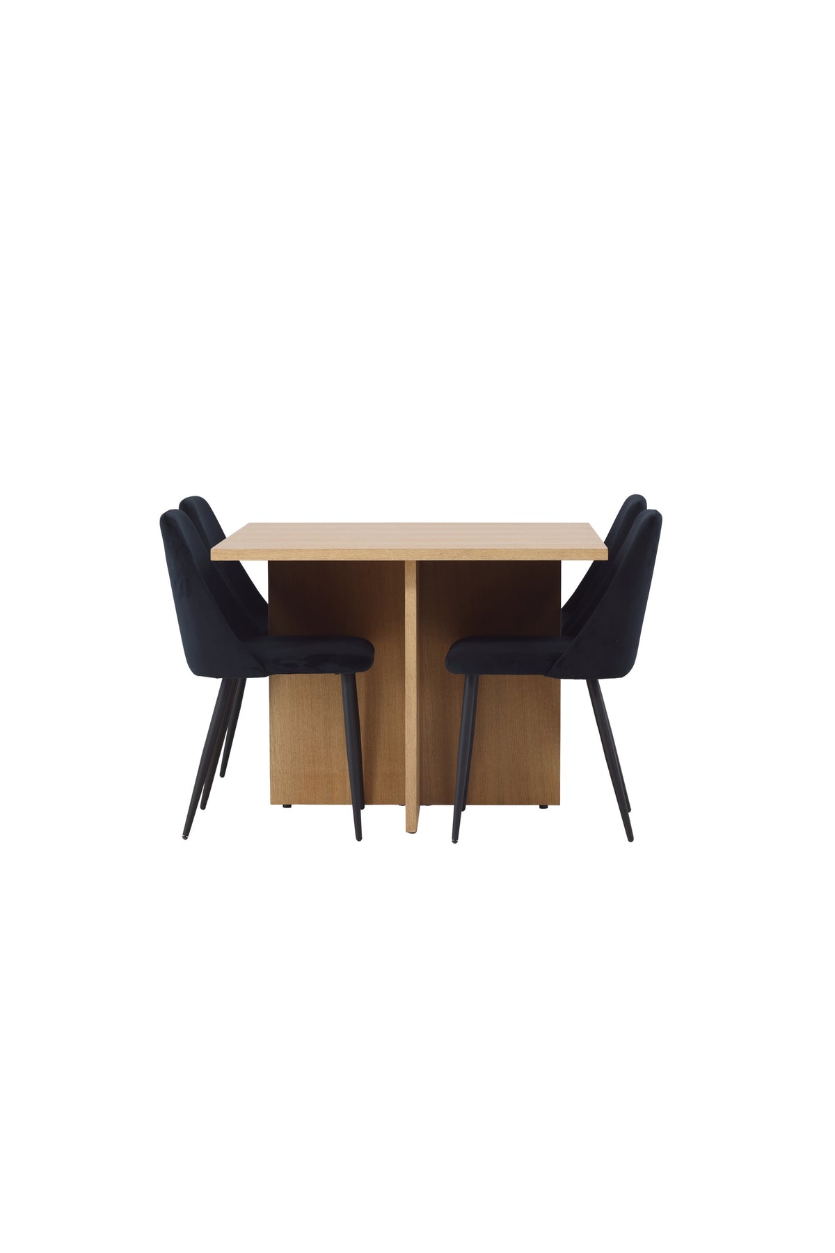 Leo Matbord med Night Stolarna – Bord: 75x100x100 Stol: 56x87x49