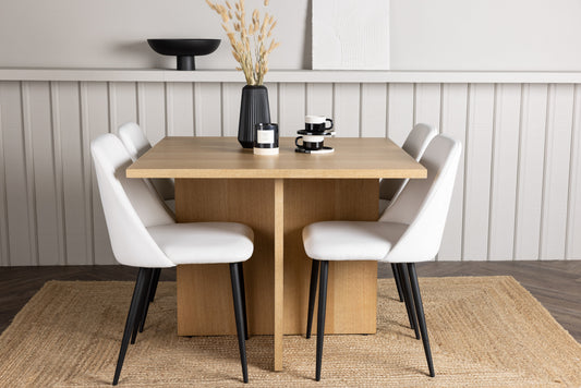 Leo Matbord med Night Stolarna – Bord: 75x100x100 Stol: 56x87x49