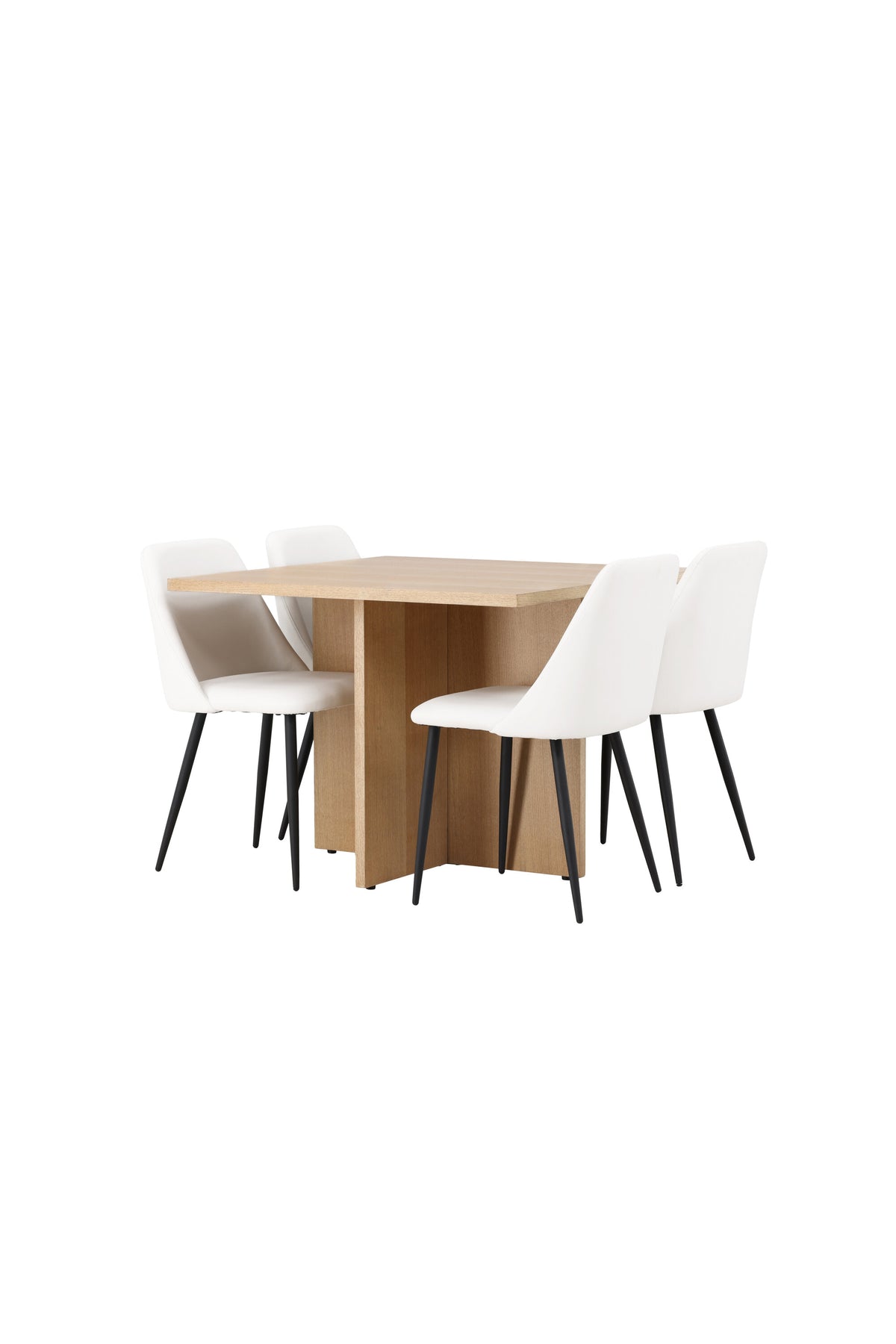 Leo Matbord med Night Stolarna – Bord: 75x100x100 Stol: 56x87x49