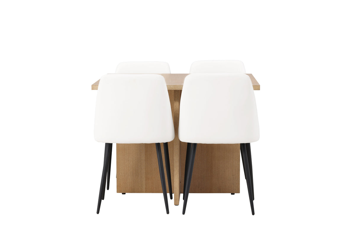 Leo Matbord med Night Stolarna – Bord: 75x100x100 Stol: 56x87x49