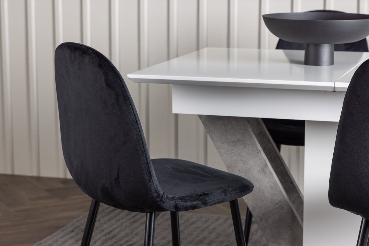 Disa Matbord med Polar Stolarna – Bord: 76x120x80 Stol: 53,3x88x44