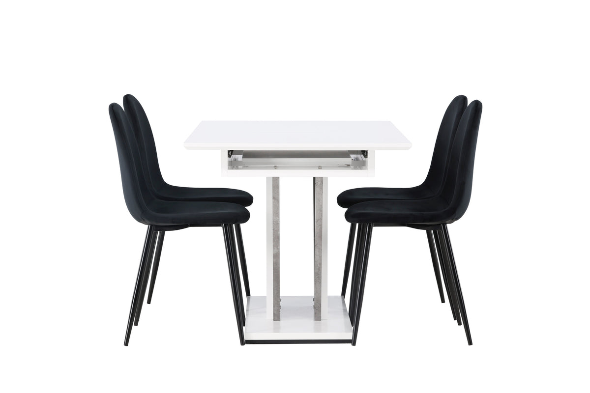 Disa Matbord med Polar Stolarna – Bord: 76x120x80 Stol: 53,3x88x44