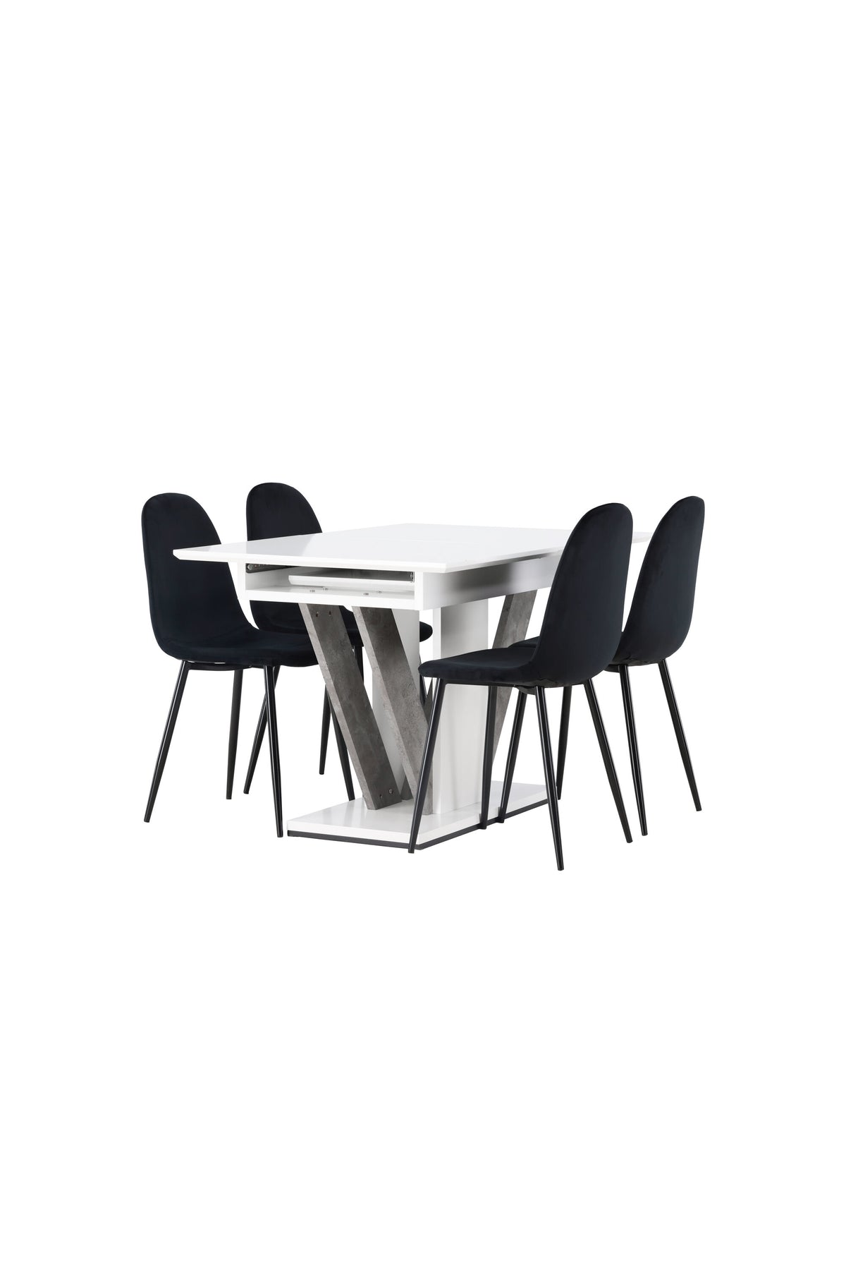Disa Matbord med Polar Stolarna – Bord: 76x120x80 Stol: 53,3x88x44