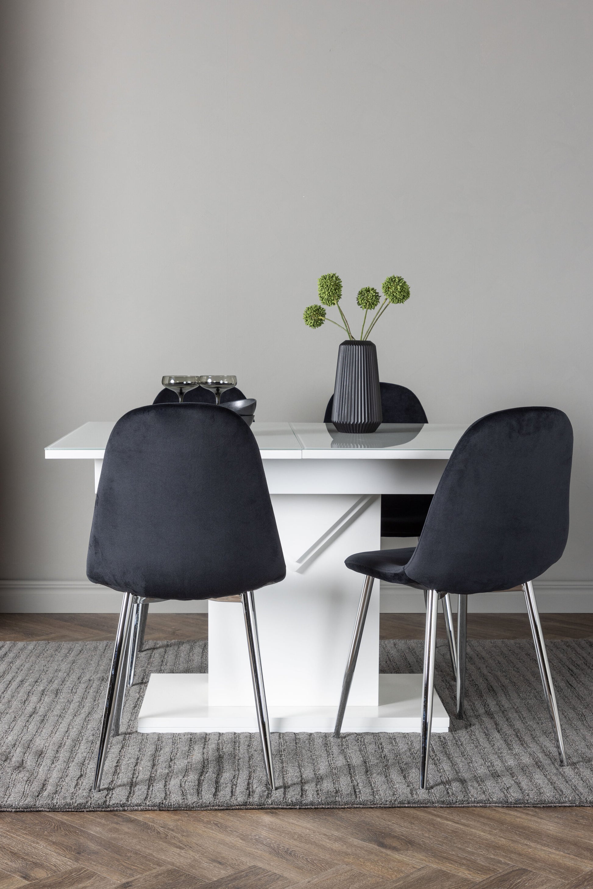 Pluto Matbord med Polar Stolarna – Bord: 76x120x90 Stol: 52x90x45