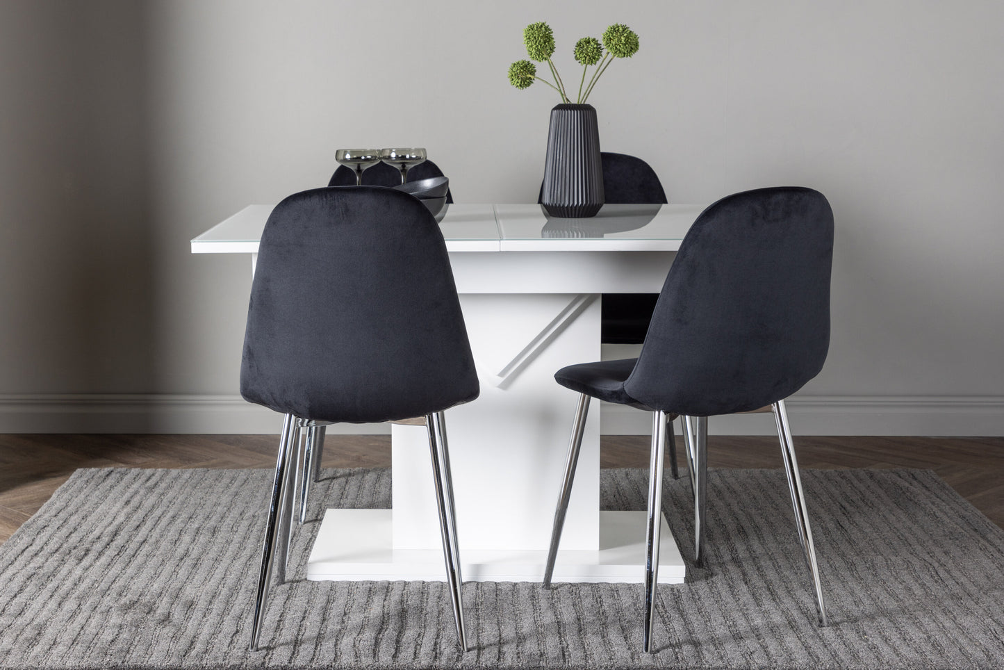 Pluto Matbord med Polar Stolarna – Bord: 76x120x90 Stol: 52x90x45