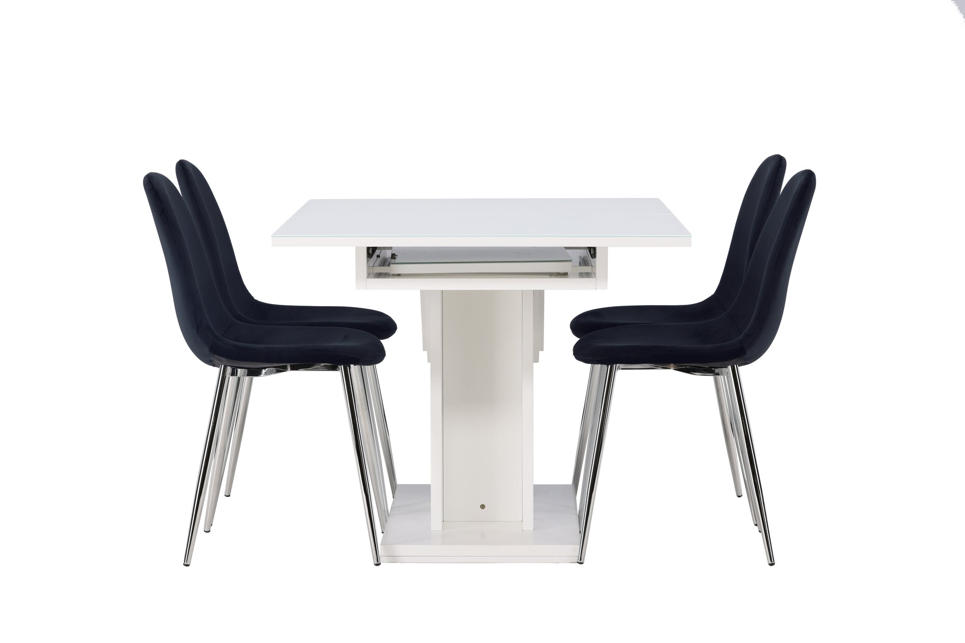 Pluto Matbord med Polar Stolarna – Bord: 76x120x90 Stol: 52x90x45