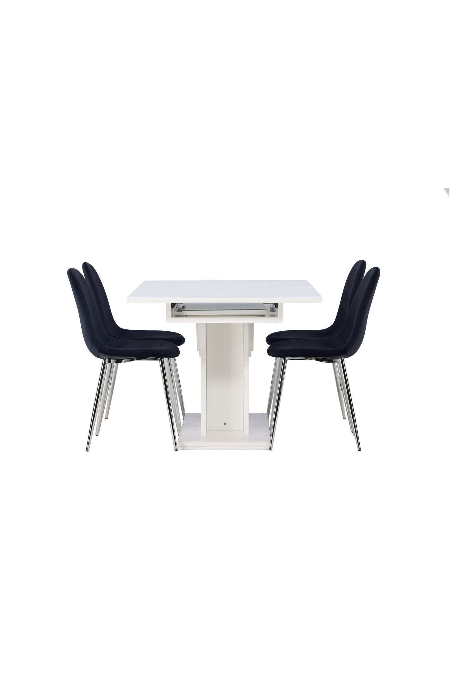 Pluto Matbord med Polar Stolarna – Bord: 76x120x90 Stol: 52x90x45