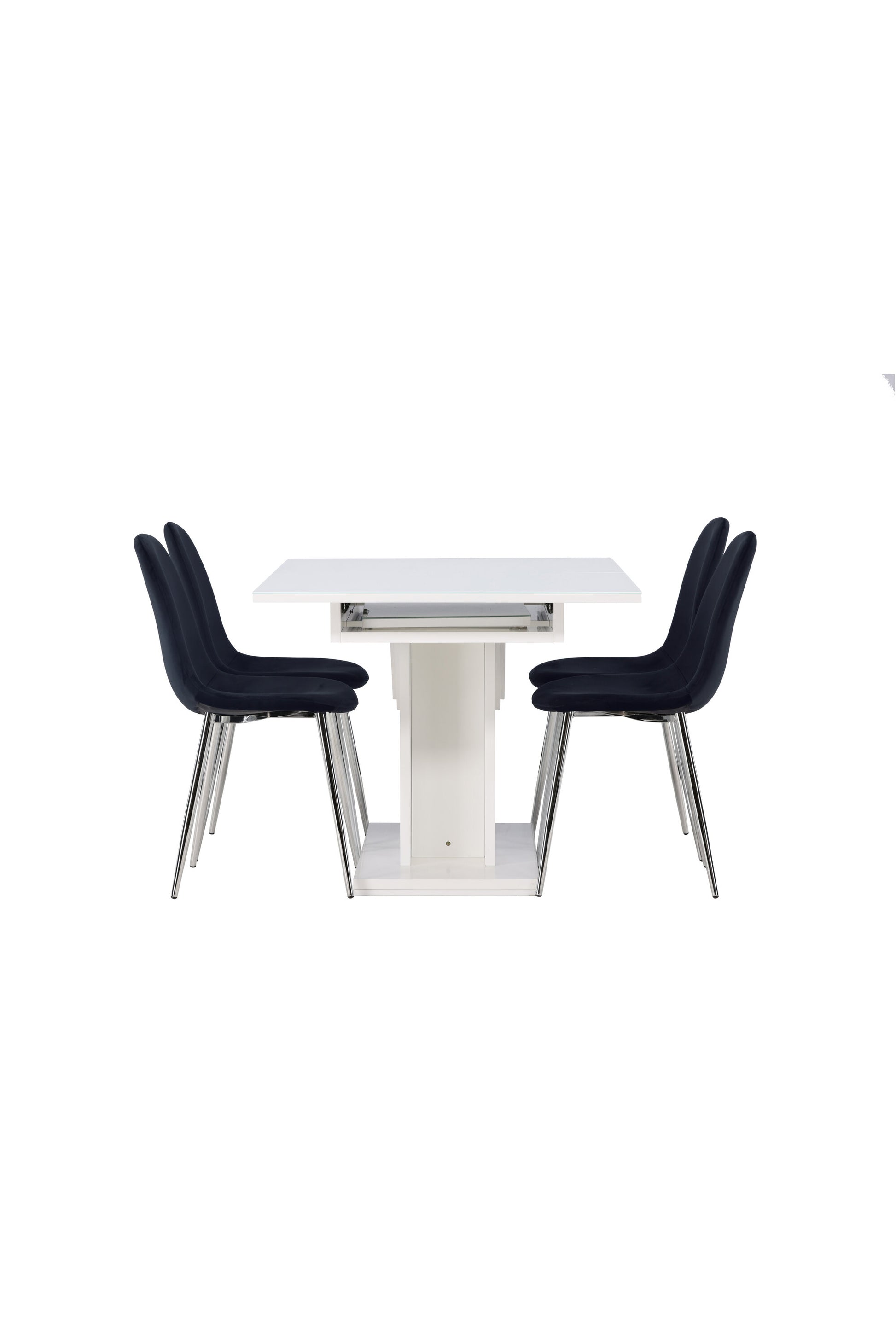 Pluto Matbord med Polar Stolarna – Bord: 76x120x90 Stol: 52x90x45