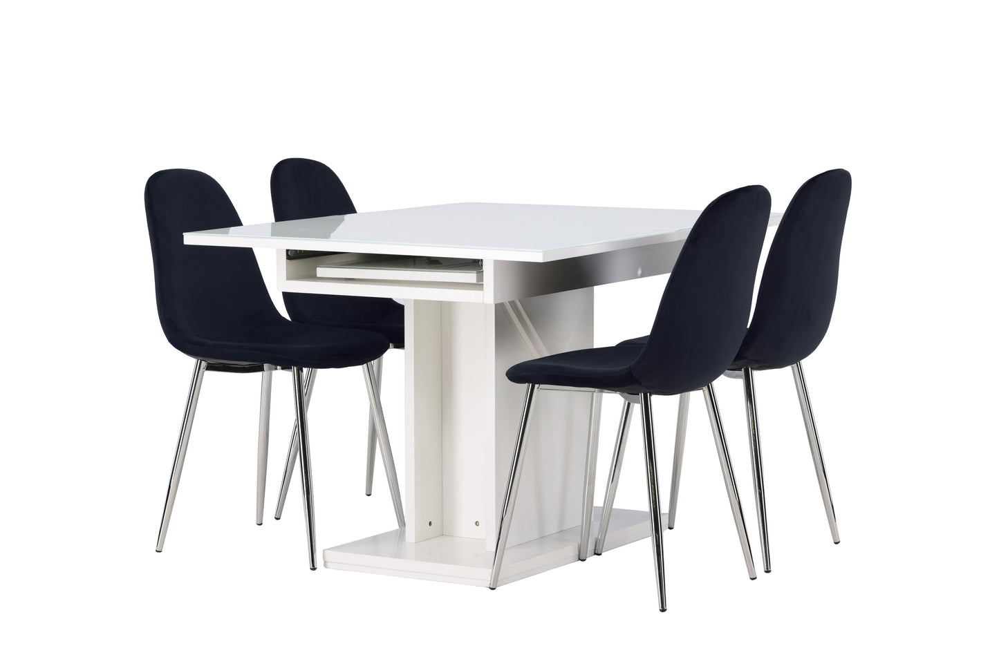 Pluto Matbord med Polar Stolarna – Bord: 76x120x90 Stol: 52x90x45