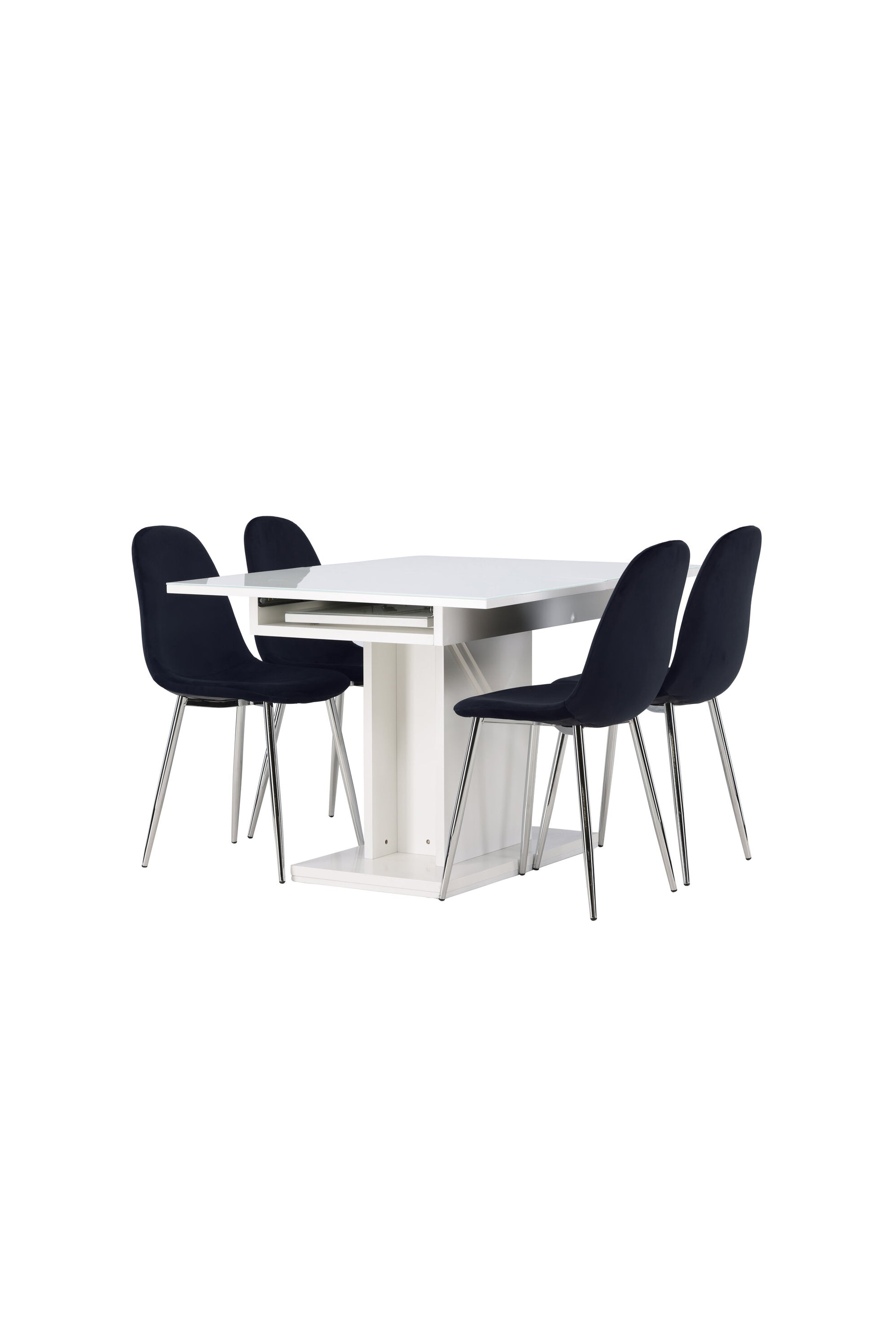Pluto Matbord med Polar Stolarna – Bord: 76x120x90 Stol: 52x90x45