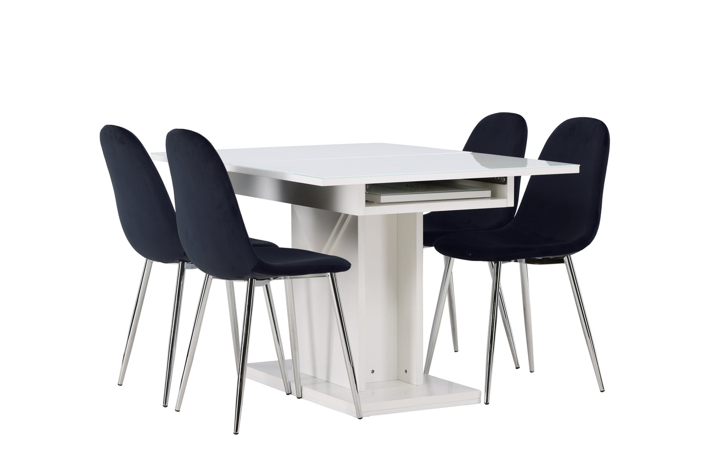 Pluto Matbord med Polar Stolarna – Bord: 76x120x90 Stol: 52x90x45