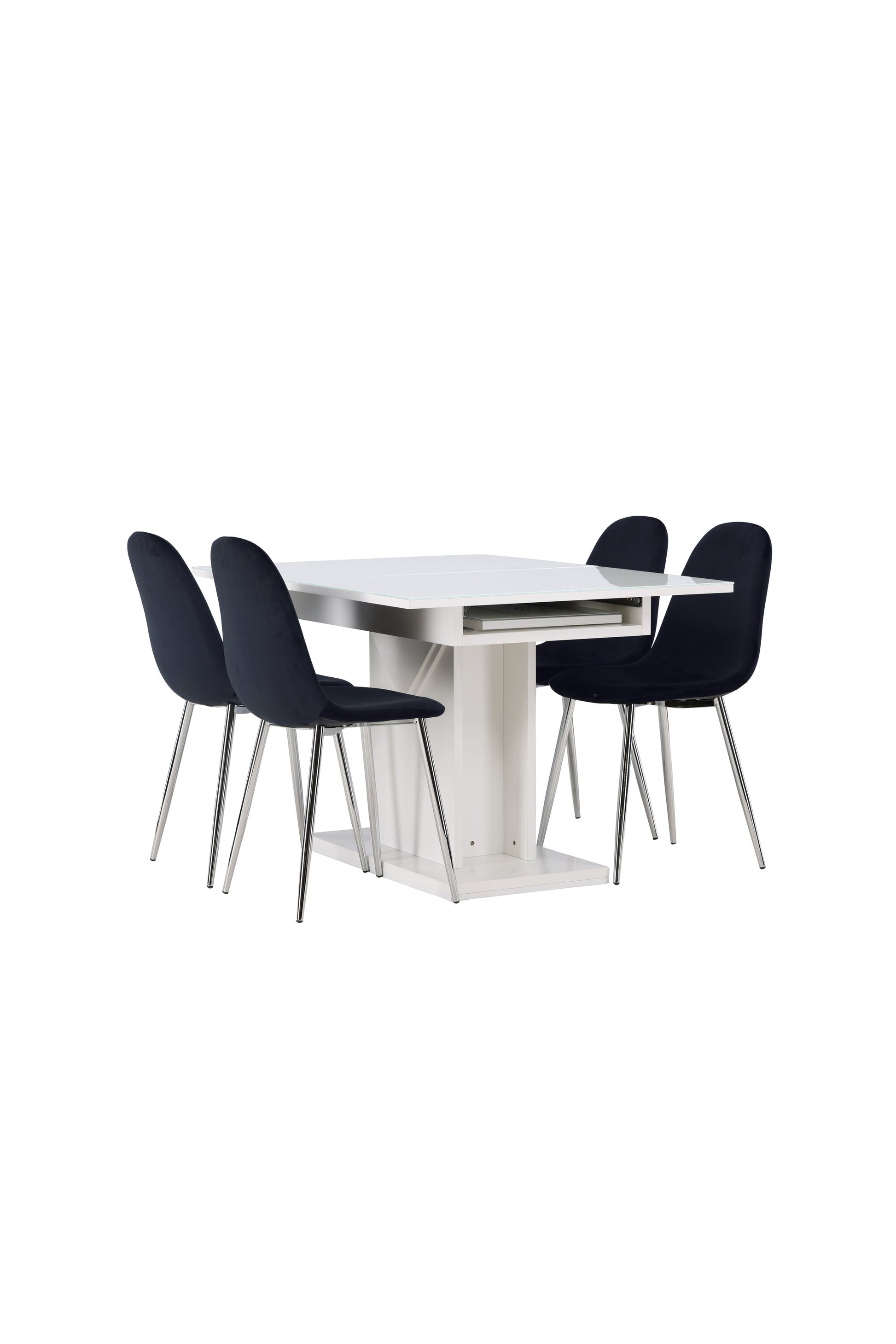 Pluto Matbord med Polar Stolarna – Bord: 76x120x90 Stol: 52x90x45