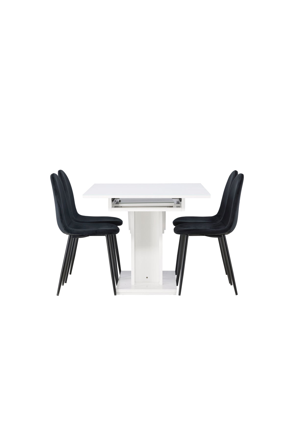 Pluto Matbord med Polar Stolarna – Bord: 76x120x90 Stol: 53,3x88x44