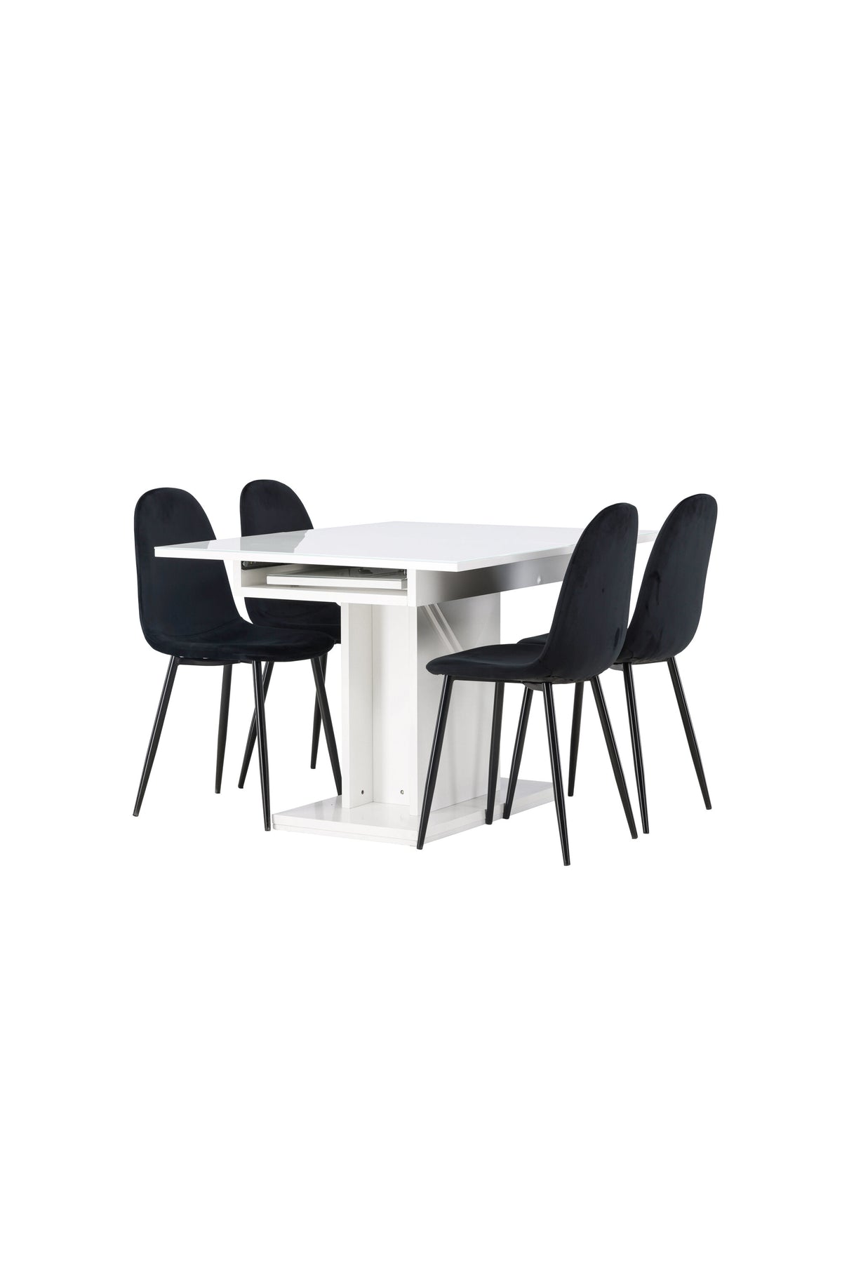 Pluto Matbord med Polar Stolarna – Bord: 76x120x90 Stol: 53,3x88x44