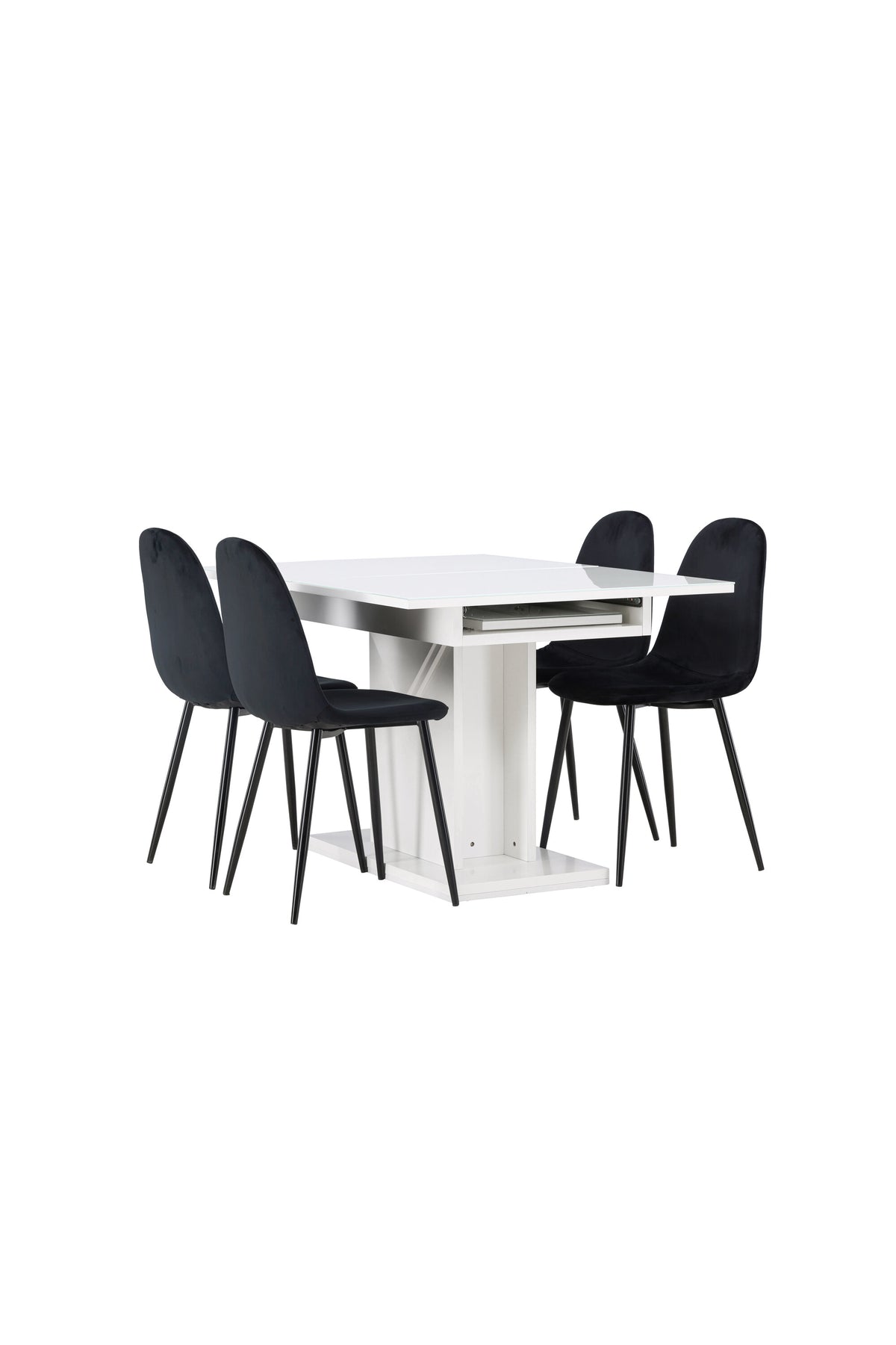 Pluto Matbord med Polar Stolarna – Bord: 76x120x90 Stol: 53,3x88x44
