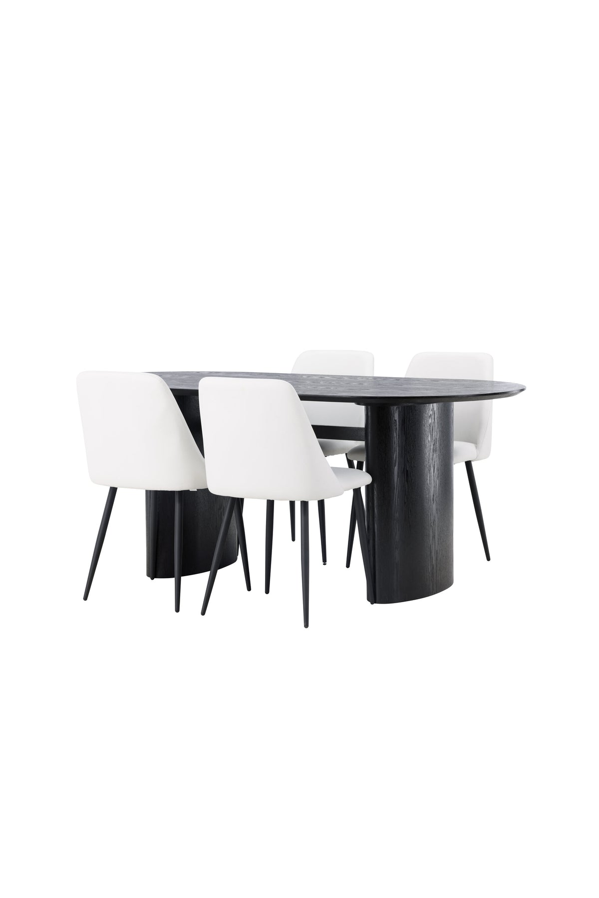 Isolde Matbord med Night Stolarna – Bord: 75x180x90 Stol: 56x87x49