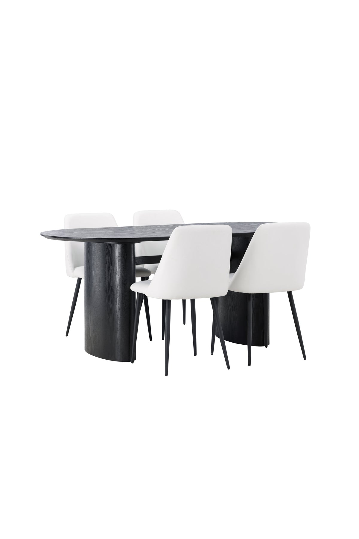 Isolde Matbord med Night Stolarna – Bord: 75x180x90 Stol: 56x87x49