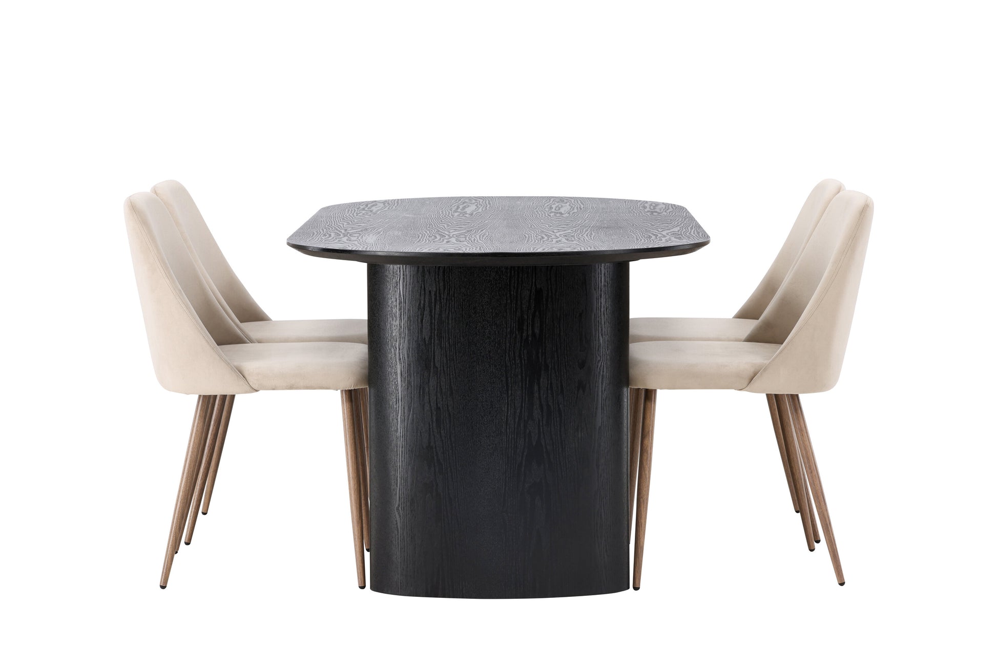 Isolde Matbord med Night Stolarna – Bord: 75x180x90 Stol: 56x87x49