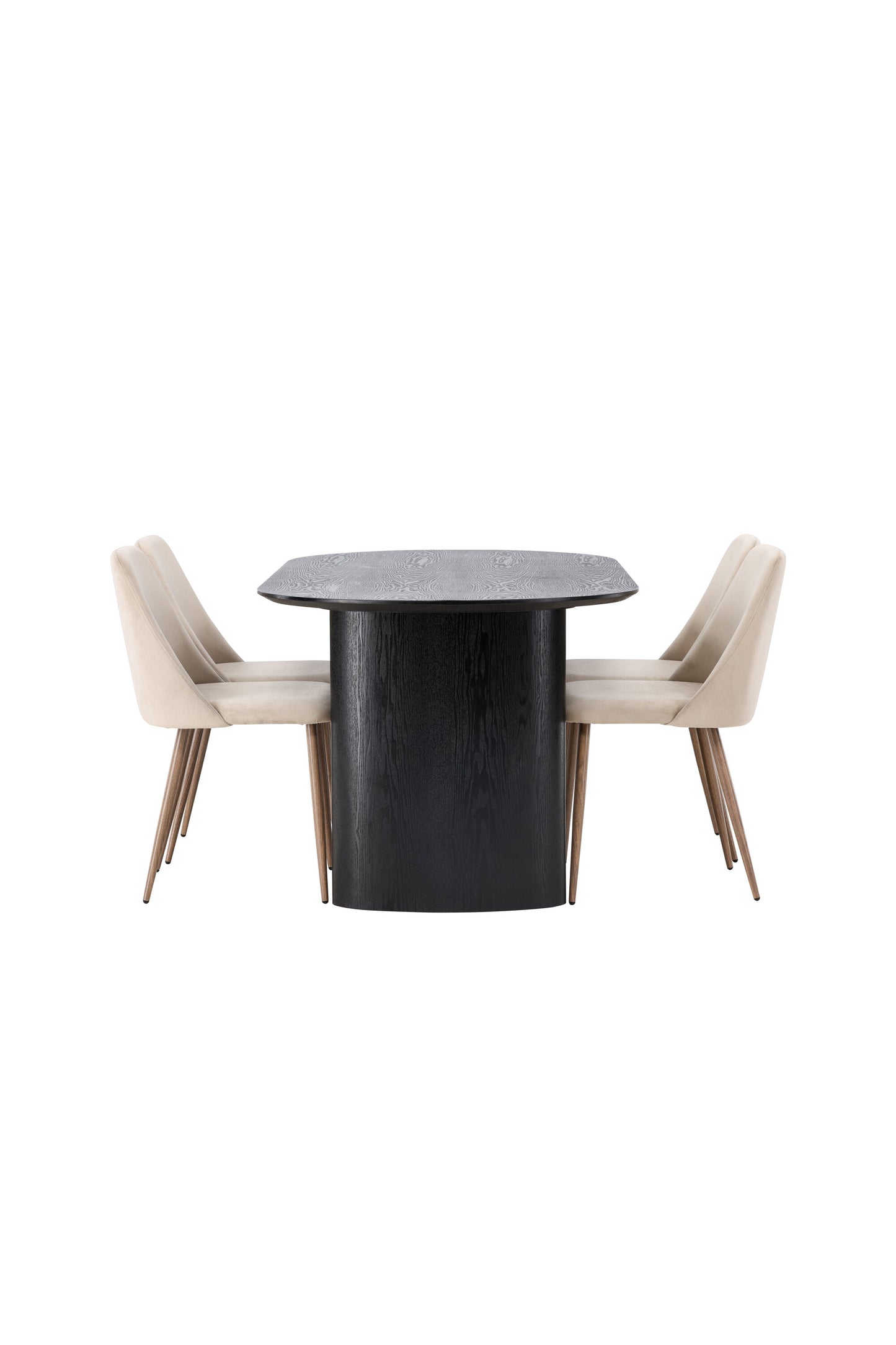 Isolde Matbord med Night Stolarna – Bord: 75x180x90 Stol: 56x87x49