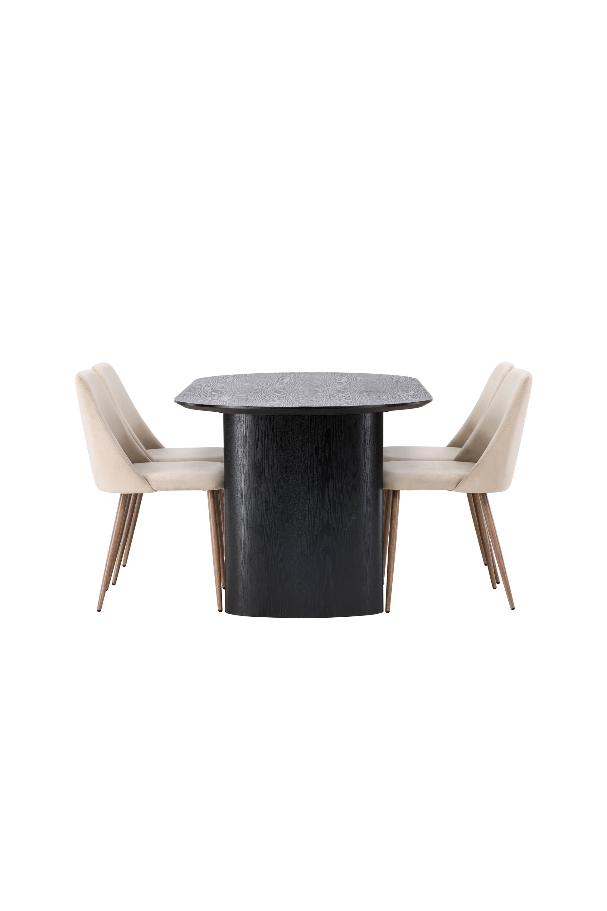 Isolde Matbord med Night Stolarna – Bord: 75x180x90 Stol: 56x87x49