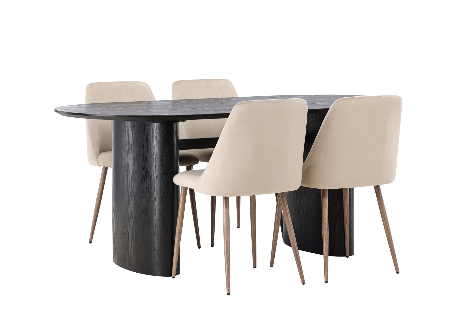 Isolde Matbord med Night Stolarna – Bord: 75x180x90 Stol: 56x87x49