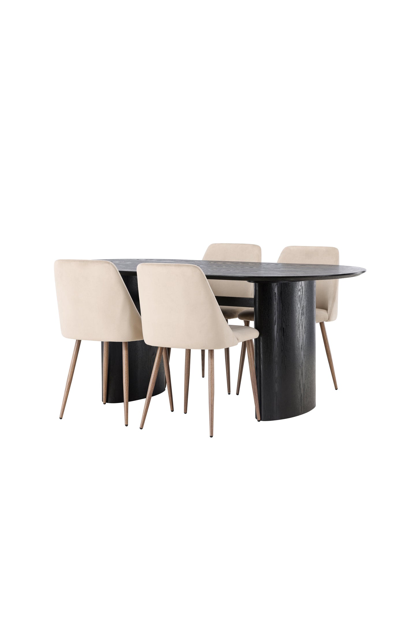 Isolde Matbord med Night Stolarna – Bord: 75x180x90 Stol: 56x87x49