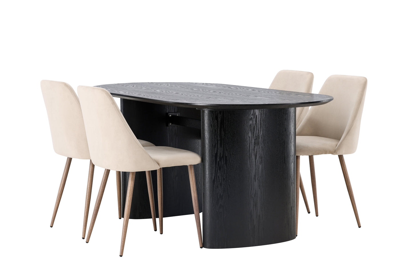 Isolde Matbord med Night Stolarna – Bord: 75x180x90 Stol: 56x87x49