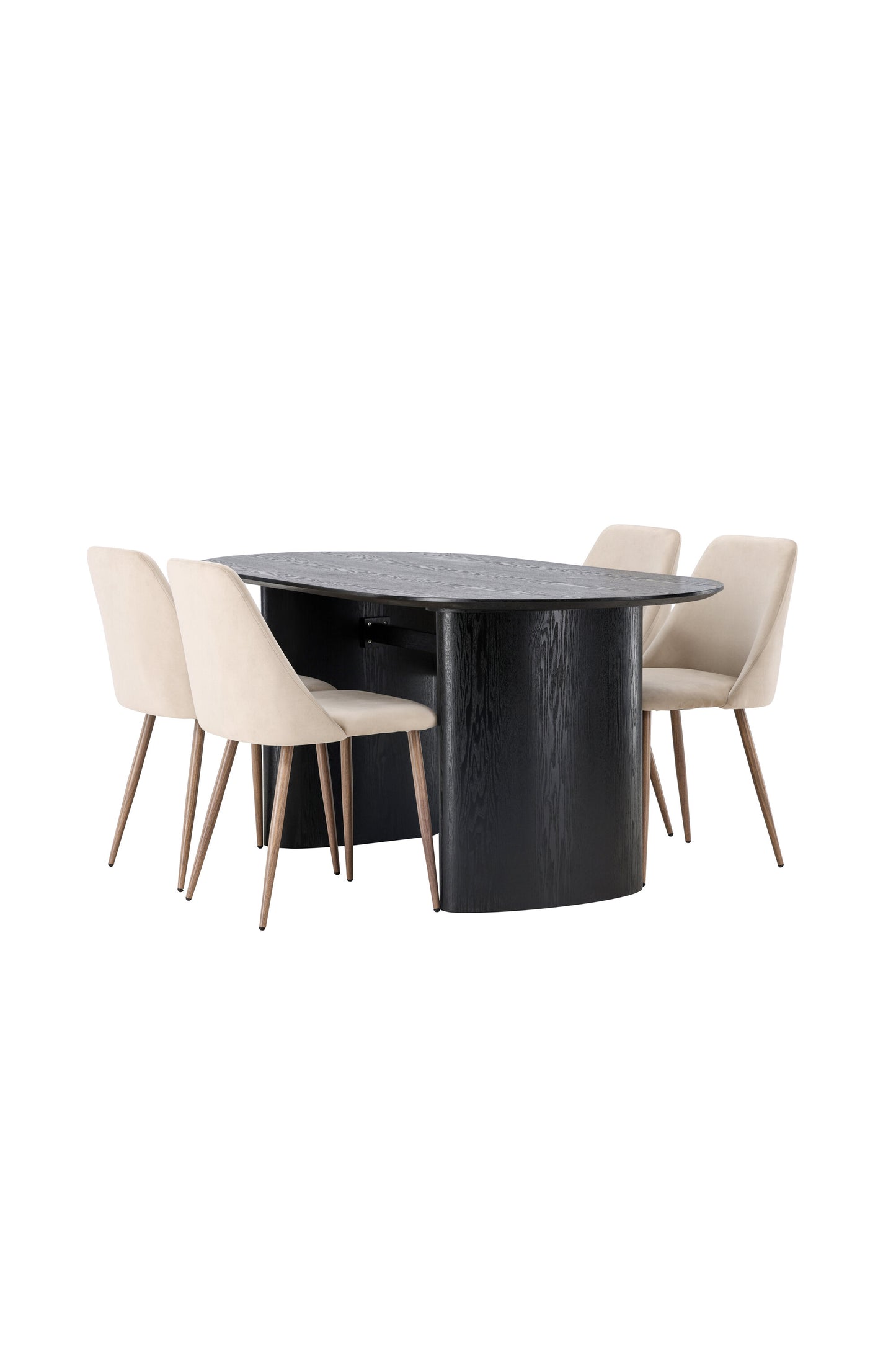 Isolde Matbord med Night Stolarna – Bord: 75x180x90 Stol: 56x87x49