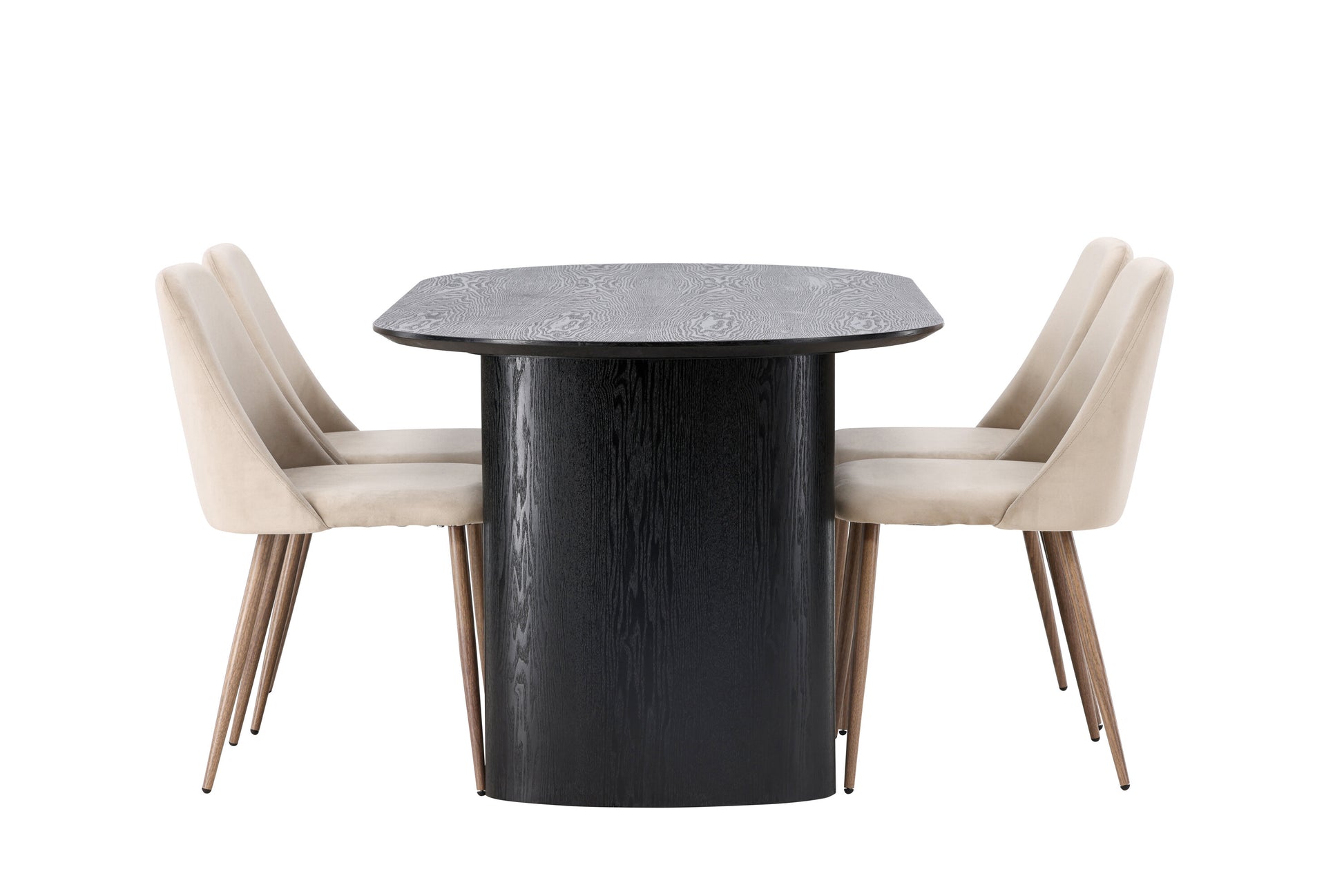 Isolde Matbord med Night Stolarna – Bord: 75x180x90 Stol: 56x87x49