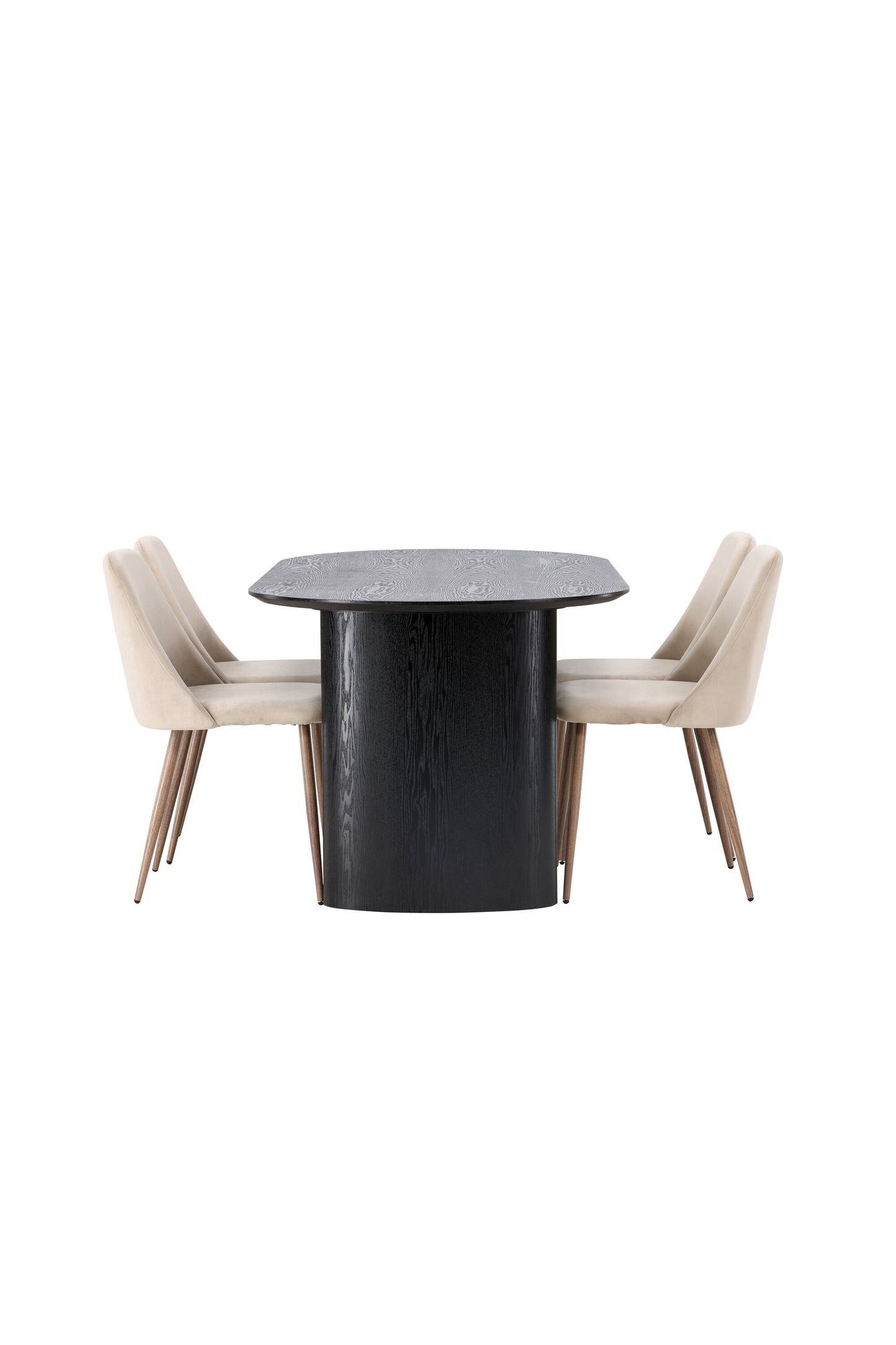 Isolde Matbord med Night Stolarna – Bord: 75x180x90 Stol: 56x87x49