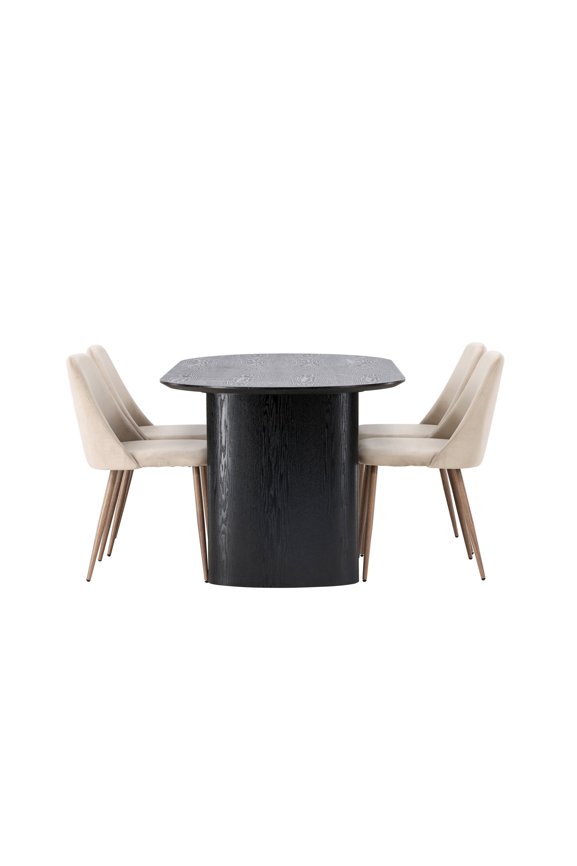 Isolde Matbord med Night Stolarna – Bord: 75x180x90 Stol: 56x87x49