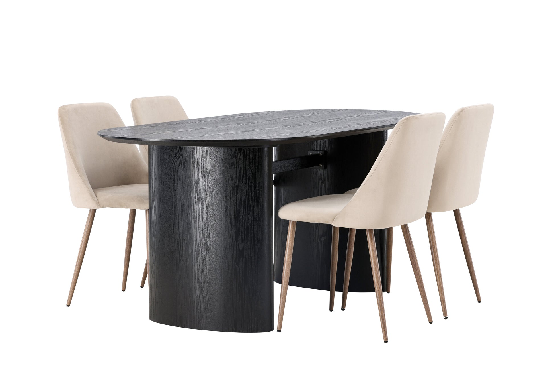 Isolde Matbord med Night Stolarna – Bord: 75x180x90 Stol: 56x87x49