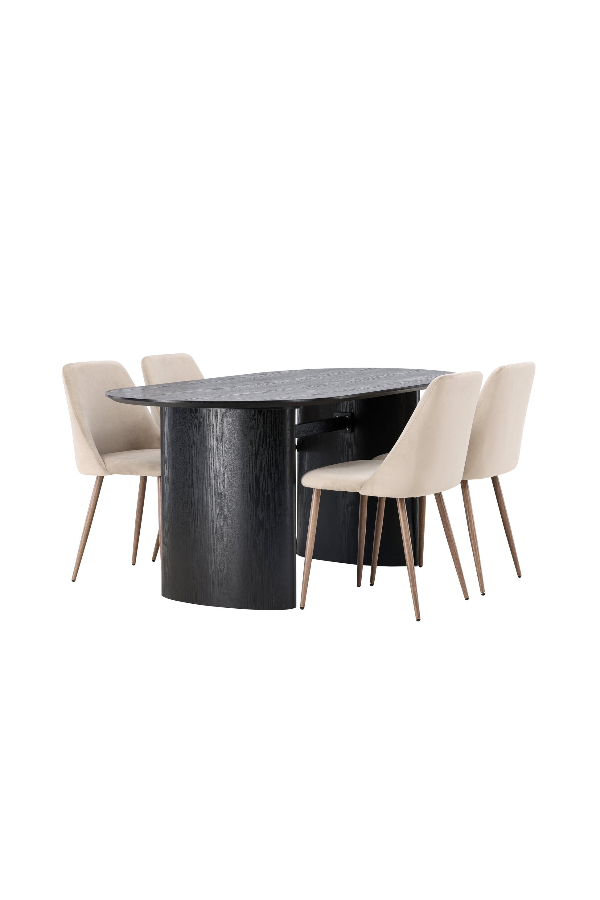Isolde Matbord med Night Stolarna – Bord: 75x180x90 Stol: 56x87x49