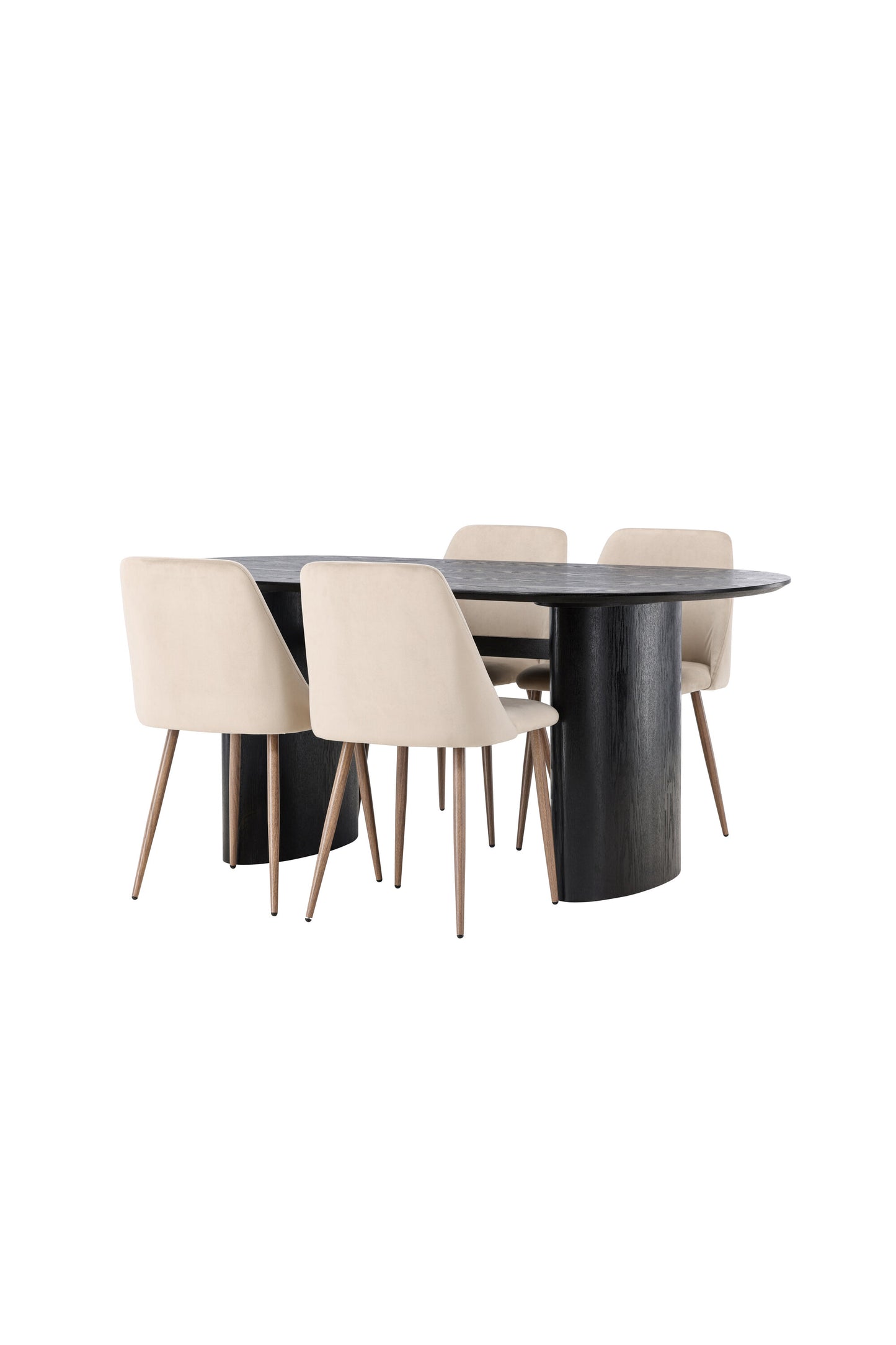 Isolde Matbord med Night Stolarna – Bord: 75x180x90 Stol: 56x87x49