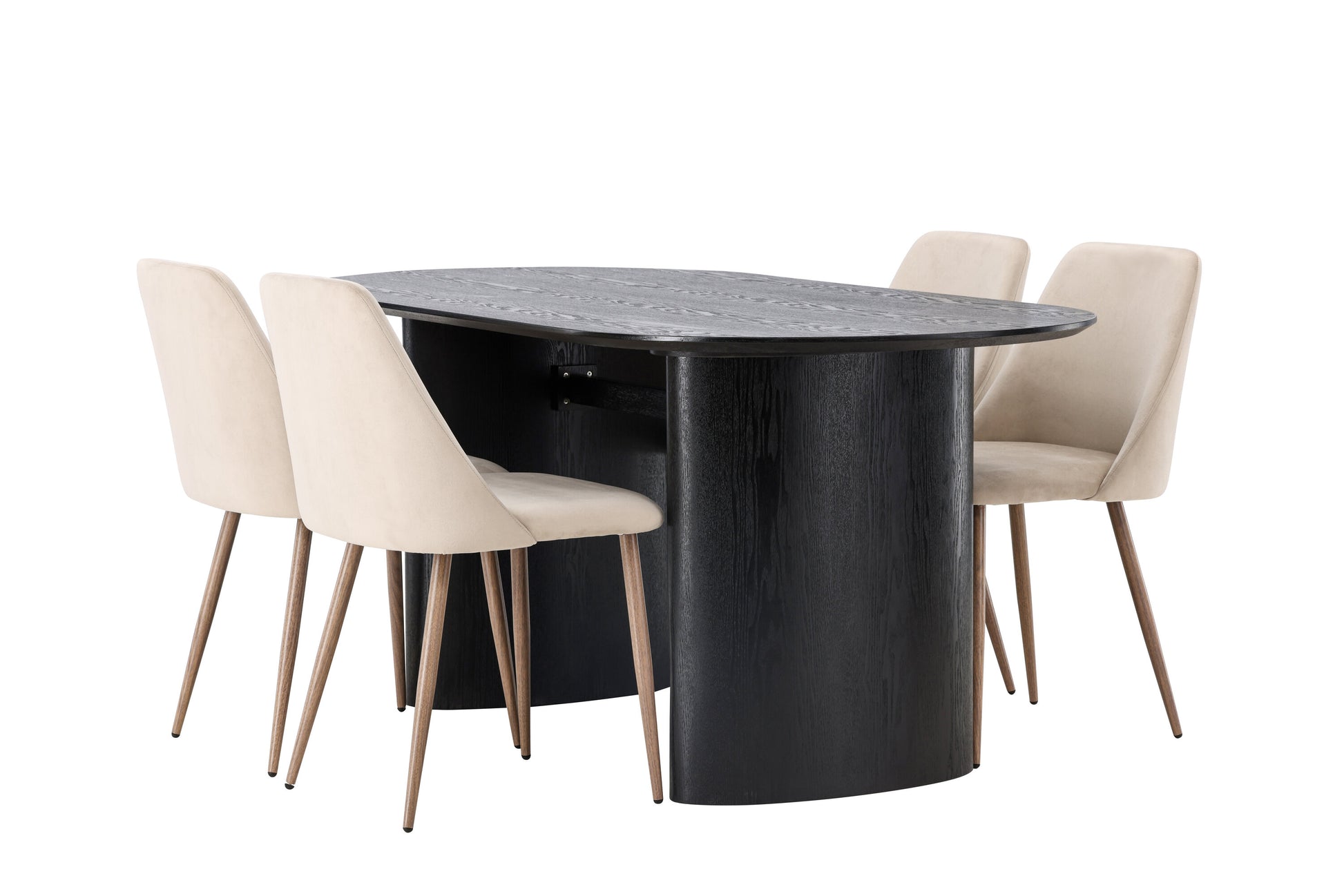 Isolde Matbord med Night Stolarna – Bord: 75x180x90 Stol: 56x87x49