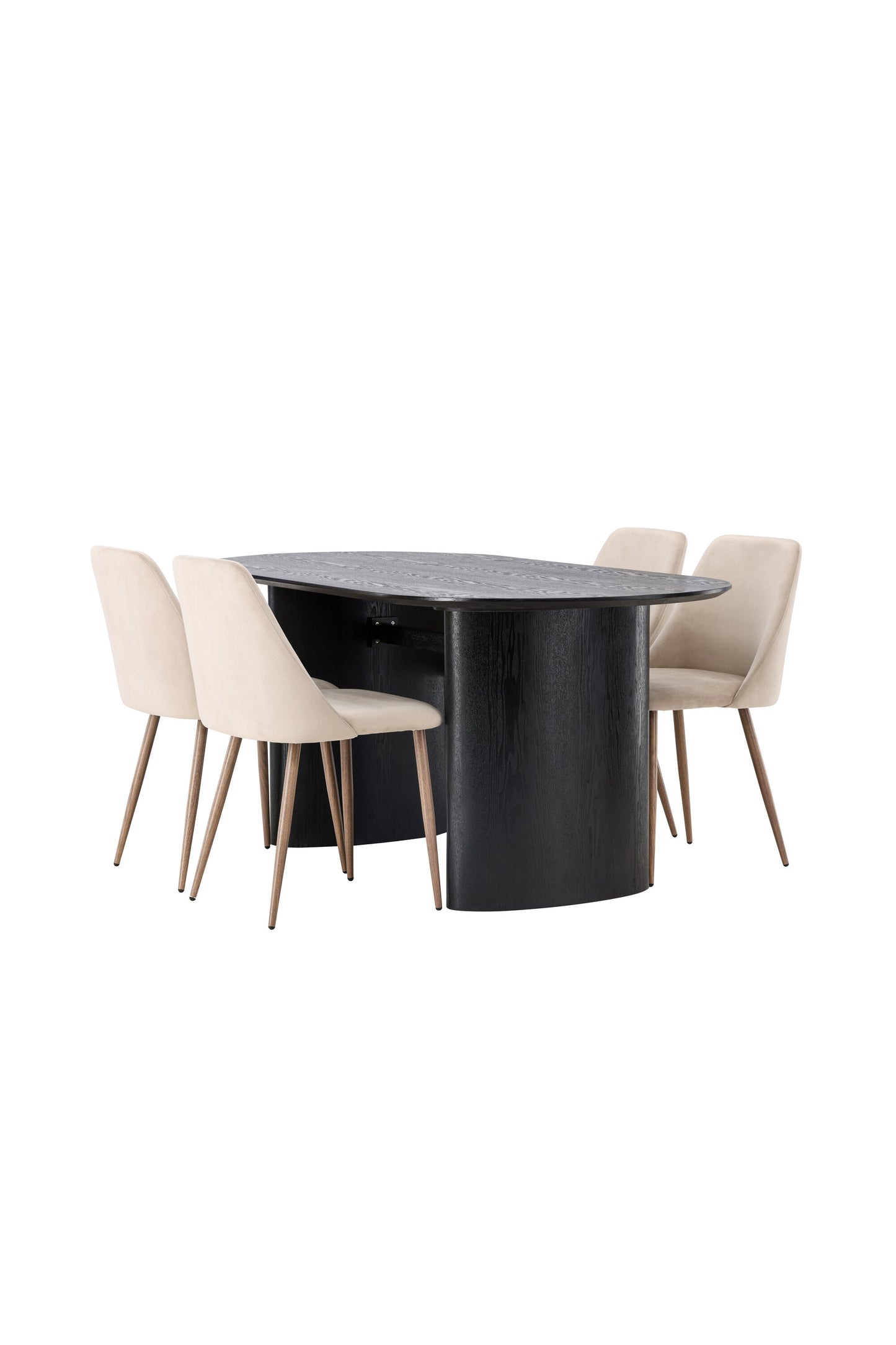 Isolde Matbord med Night Stolarna – Bord: 75x180x90 Stol: 56x87x49