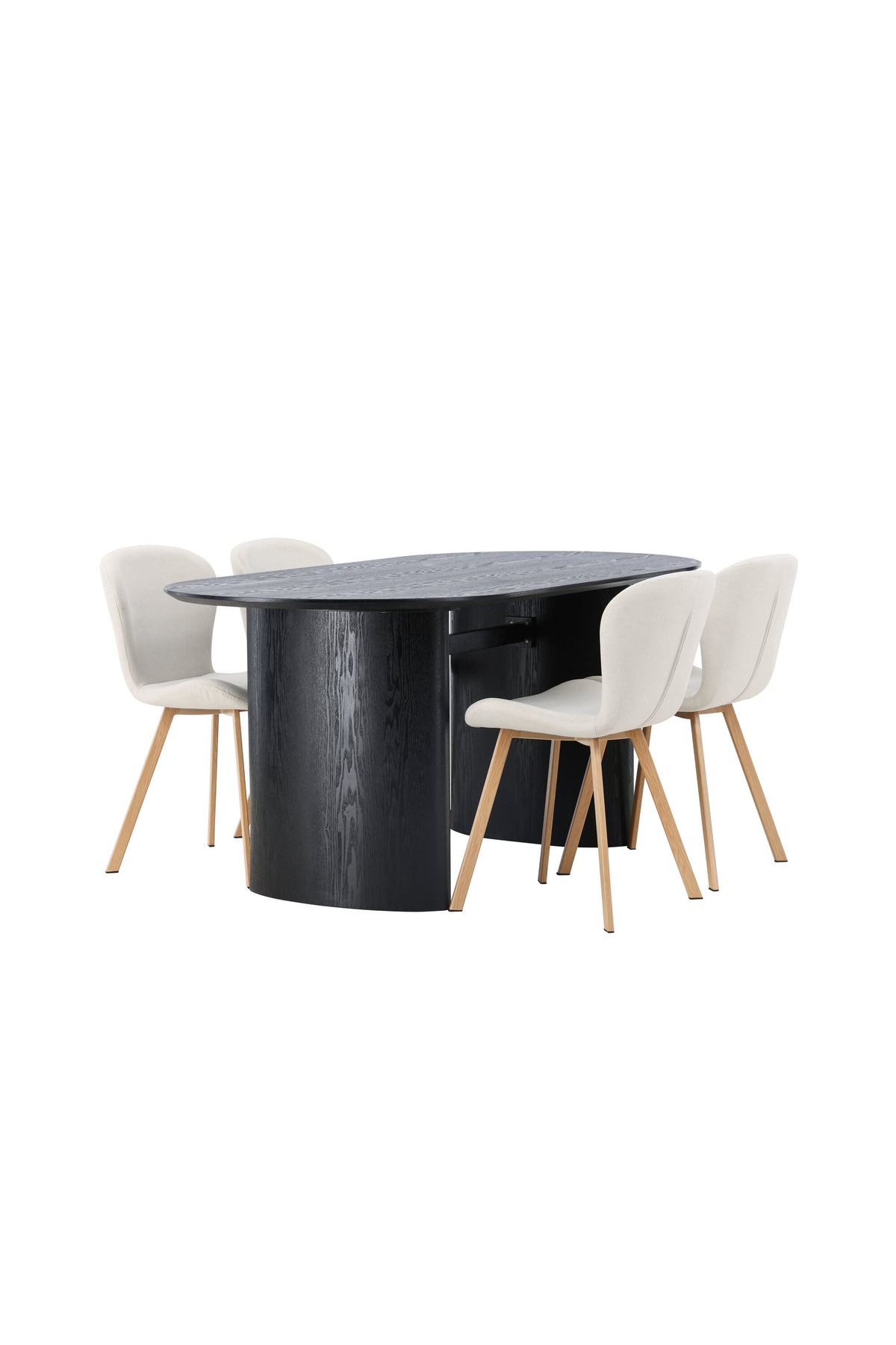 Isolde Matbord med Lilja Stolarna – Bord: 75x180x90 Stol: 50x80x48