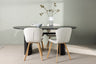 Isolde Matbord med Lilja Stolarna – Bord: 75x180x90 Stol: 50x80x48