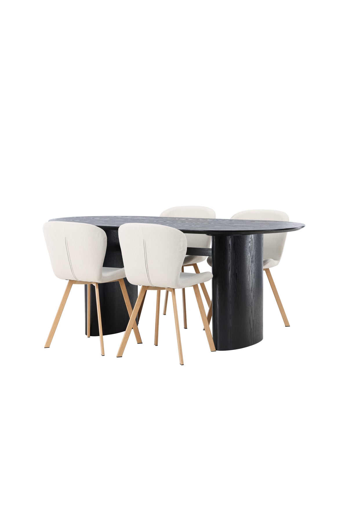Isolde Matbord med Lilja Stolarna – Bord: 75x180x90 Stol: 50x80x48