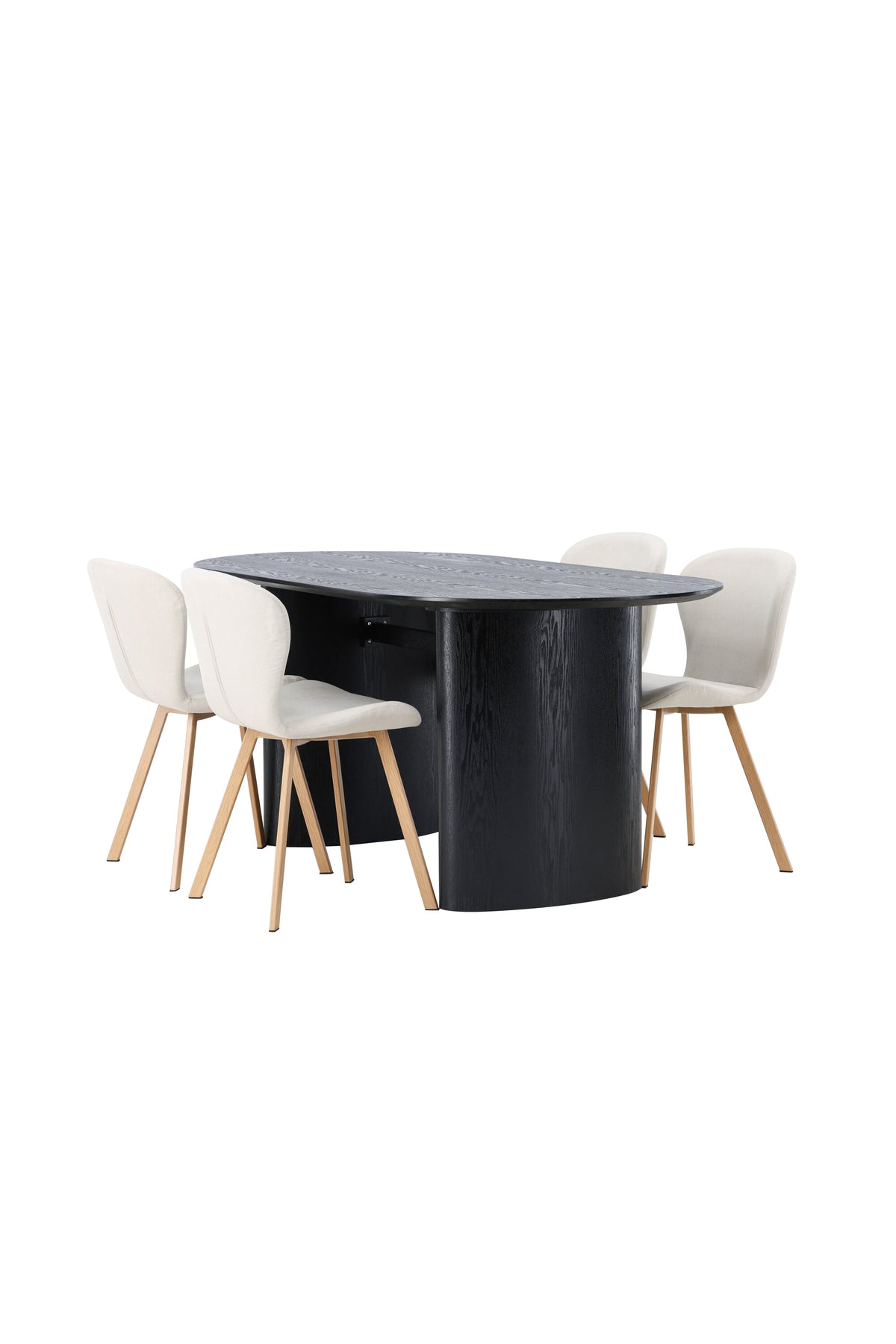 Isolde Matbord med Lilja Stolarna – Bord: 75x180x90 Stol: 50x80x48