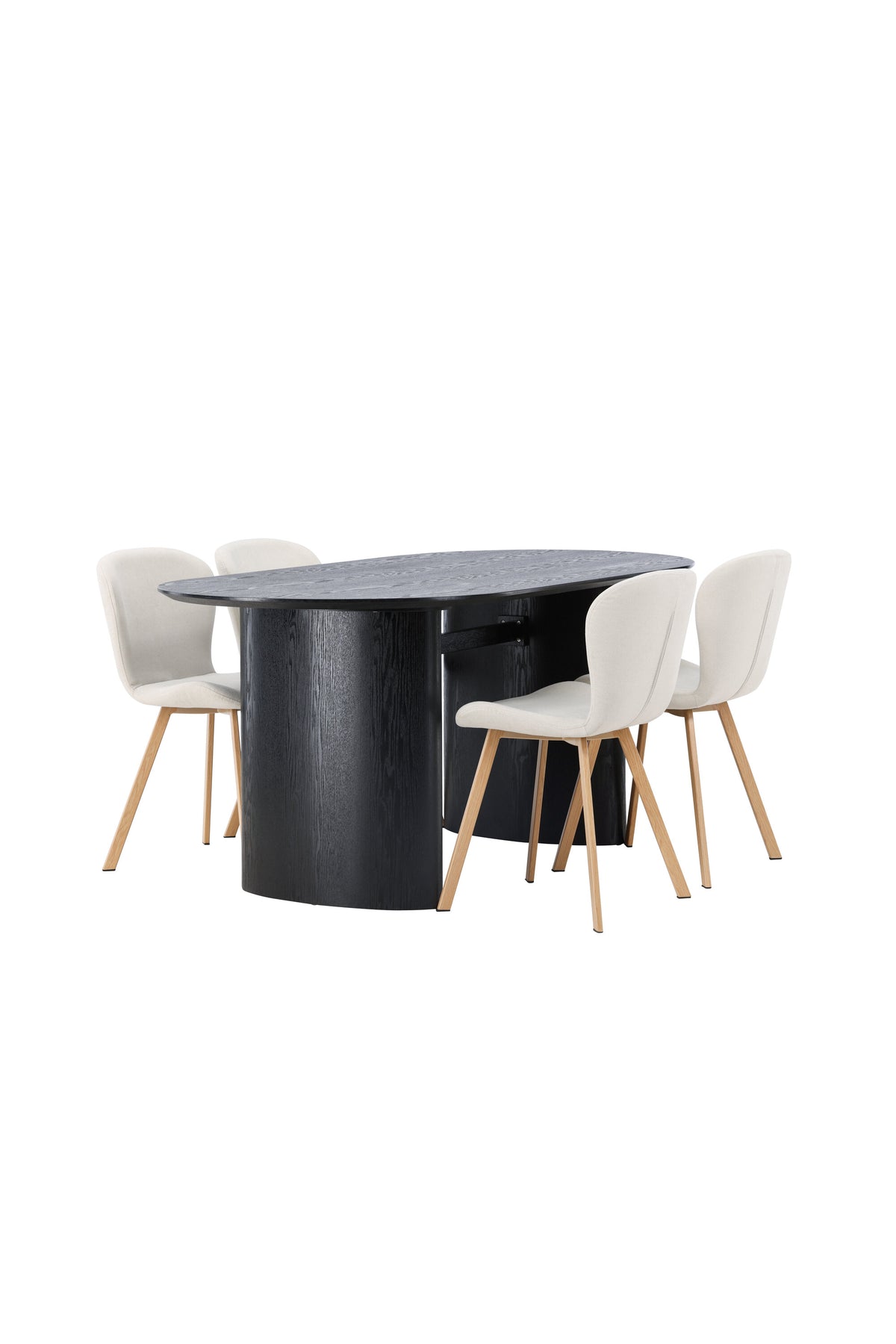 Isolde Matbord med Lilja Stolarna – Bord: 75x180x90 Stol: 50x80x48