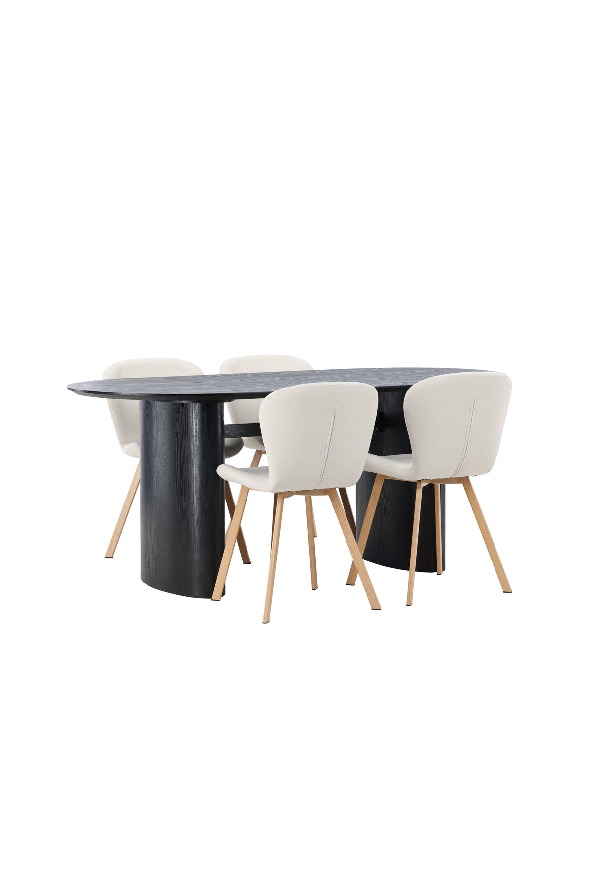 Isolde Matbord med Lilja Stolarna – Bord: 75x180x90 Stol: 50x80x48