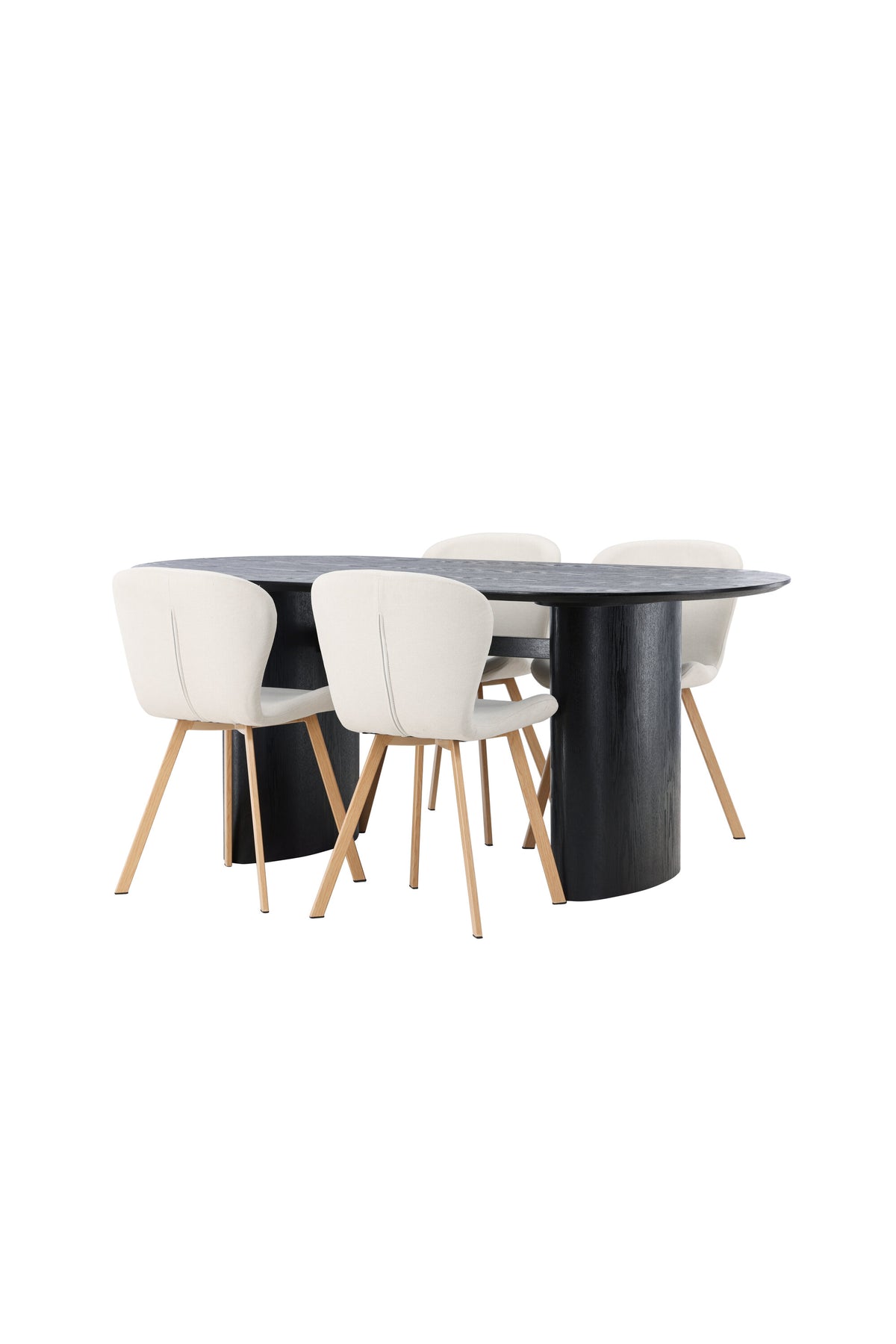 Isolde Matbord med Lilja Stolarna – Bord: 75x180x90 Stol: 50x80x48
