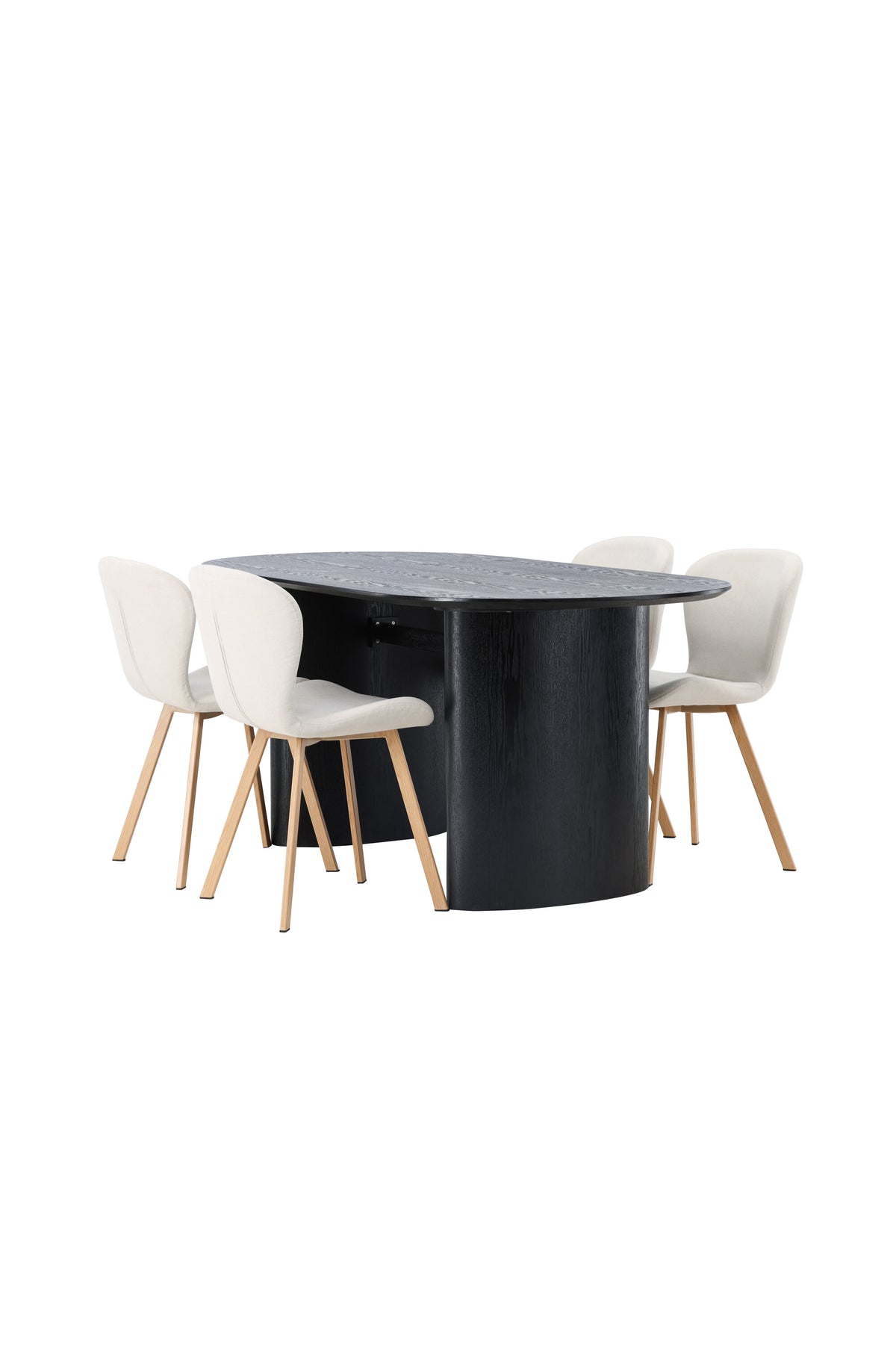 Isolde Matbord med Lilja Stolarna – Bord: 75x180x90 Stol: 50x80x48