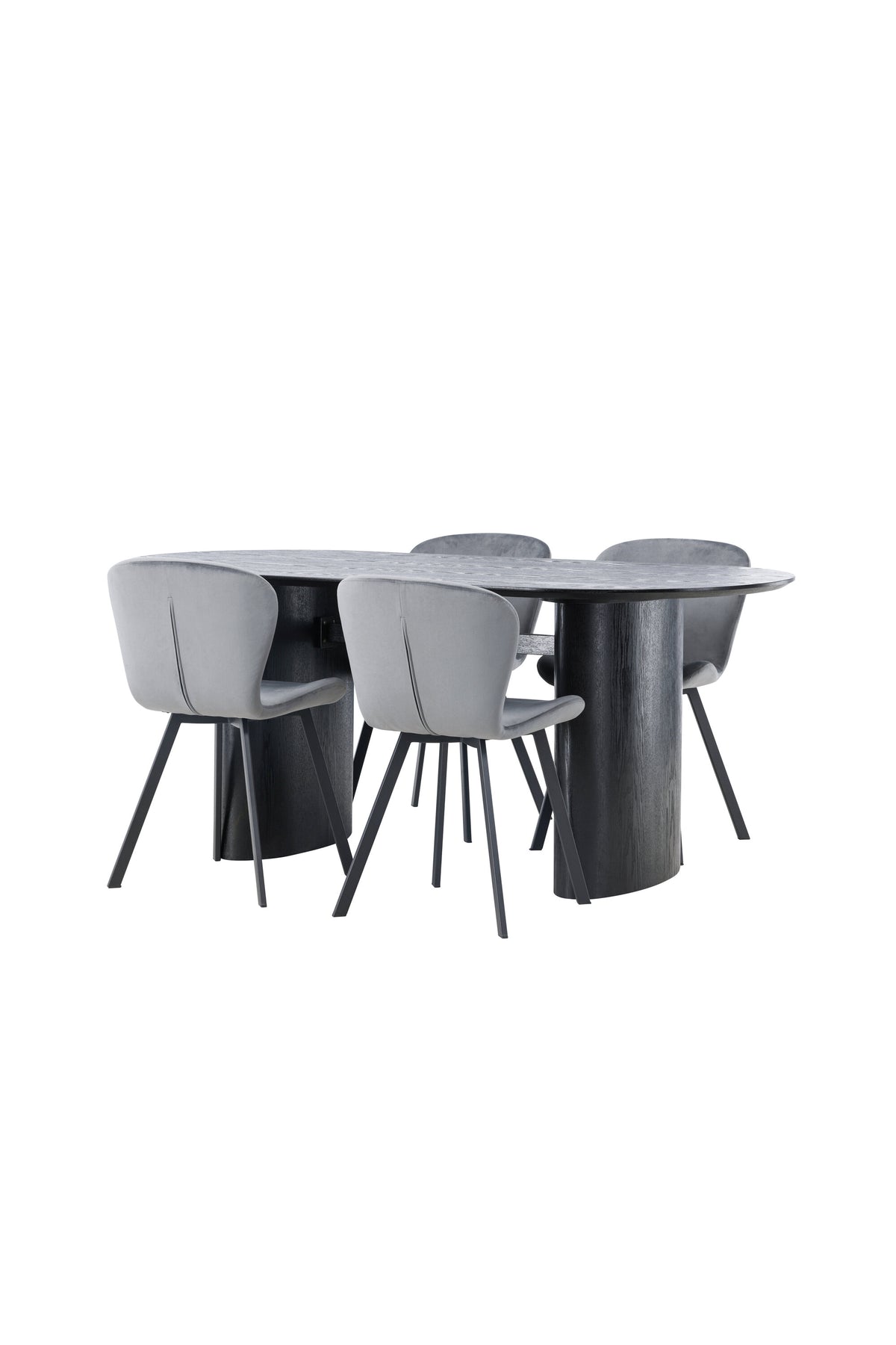 Isolde Matbord med Lilja Stolarna – Bord: 75x180x90 Stol: 50x80x48