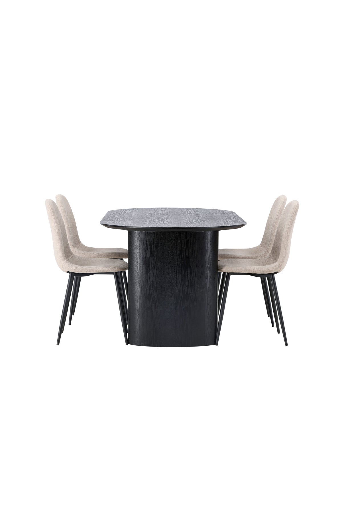 Isolde Matbord med Polar Stolarna – Bord: 75x180x90 Stol: 52x90x45