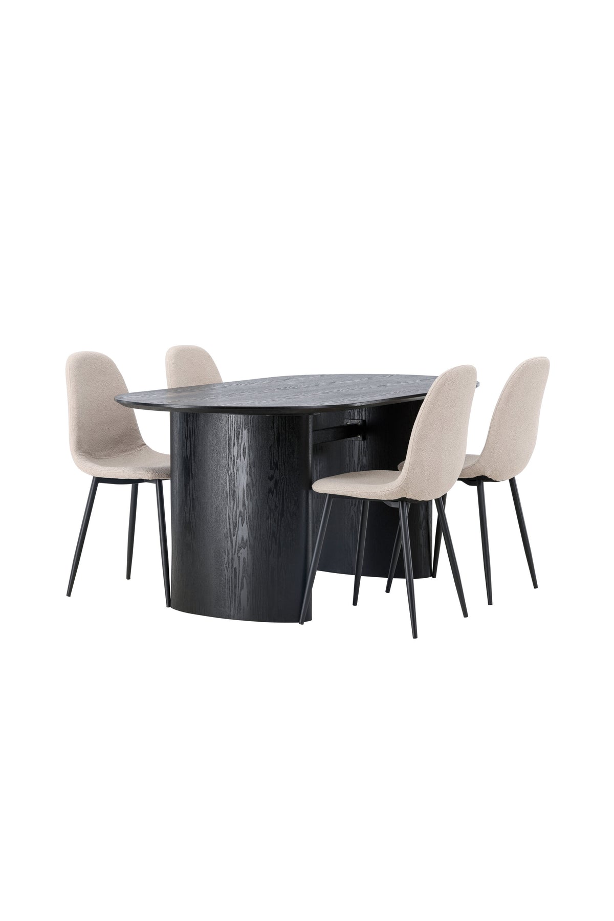 Isolde Matbord med Polar Stolarna – Bord: 75x180x90 Stol: 52x90x45
