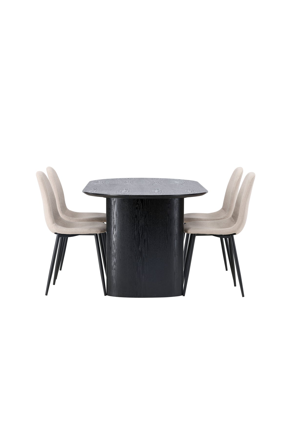 Isolde Matbord med Polar Stolarna – Bord: 75x180x90 Stol: 52x90x45